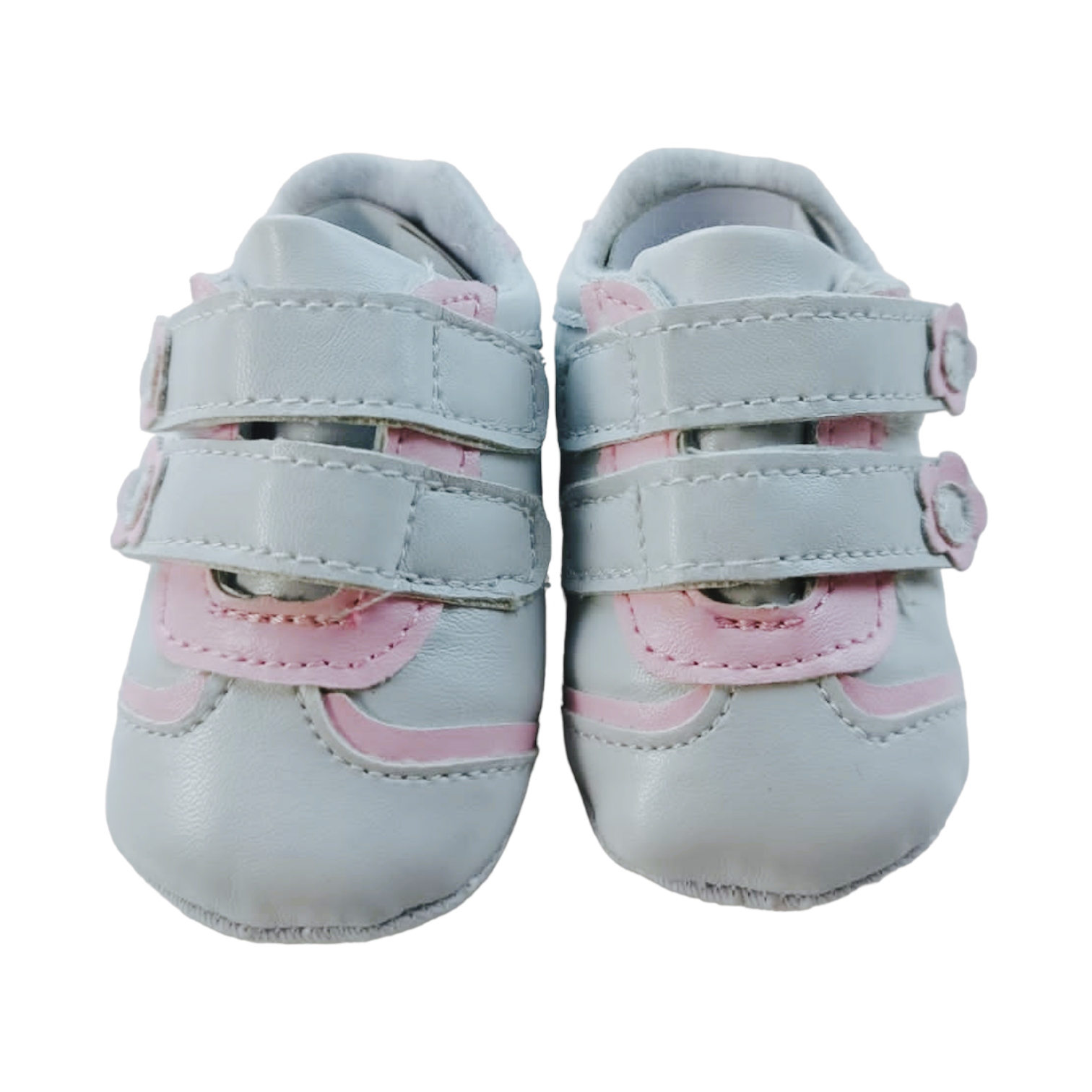 Zapatos blancos con rosado Talla 13