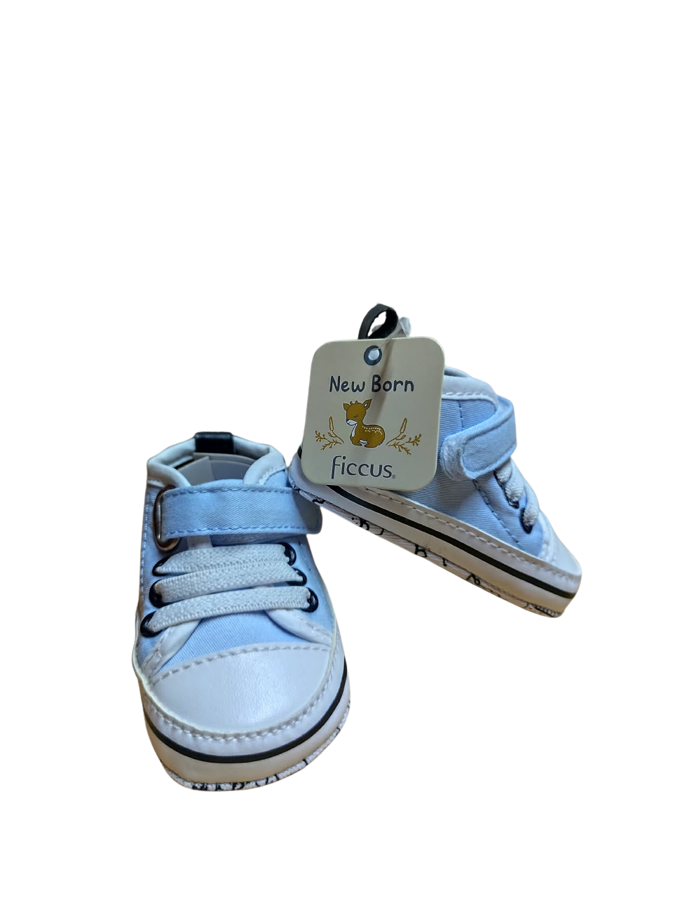 Zapatilla Nuevas celeste con velcro Talla 15 en su caja