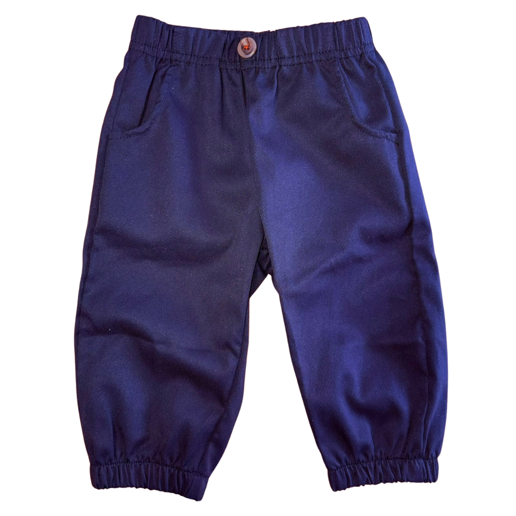 Pantalon jogger negro con tobillos elasticados