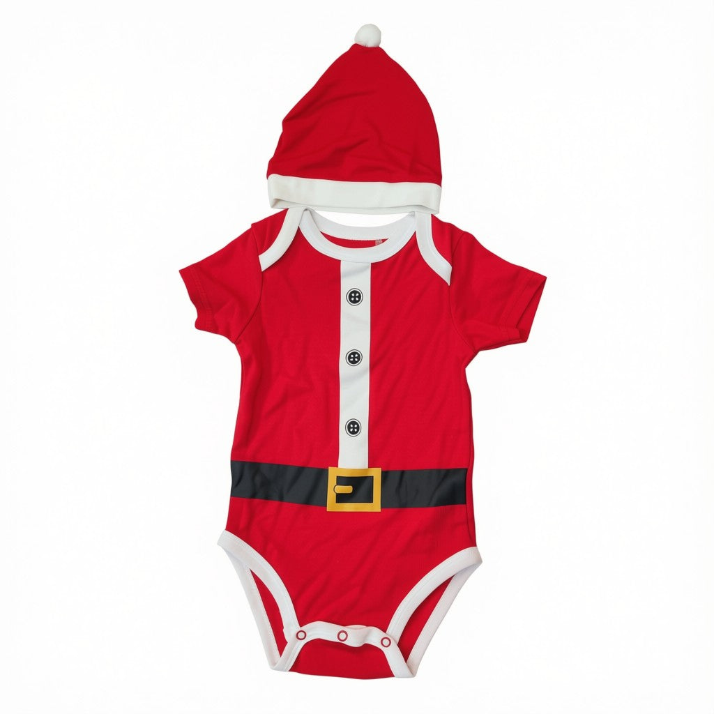 Body manga corta Navidad diseño traje santa