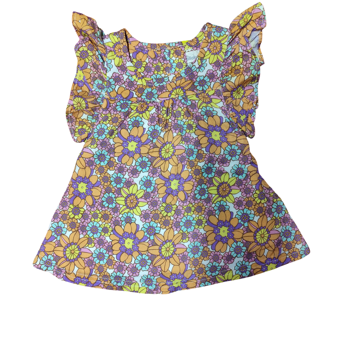 Vestido floreado con vuelitos