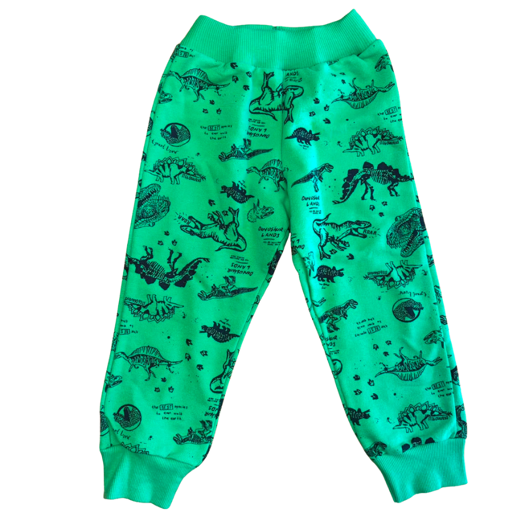 Buzo Bubbles Gummers verde con diseño de dinosaurio