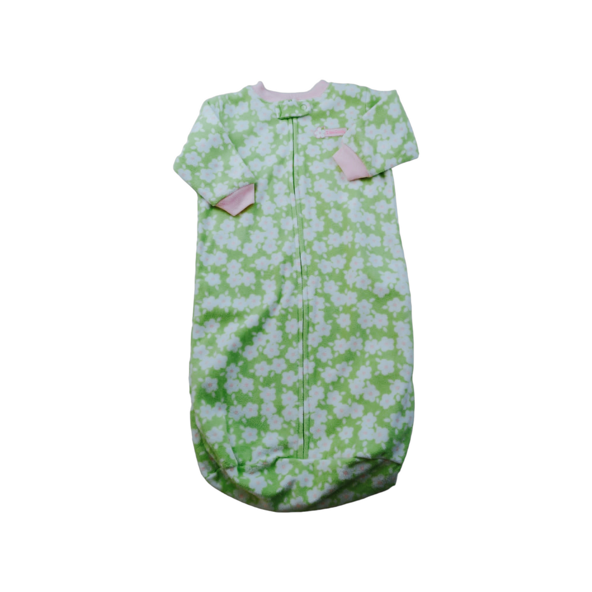 Swaddle Carter&#39;s verde con flores