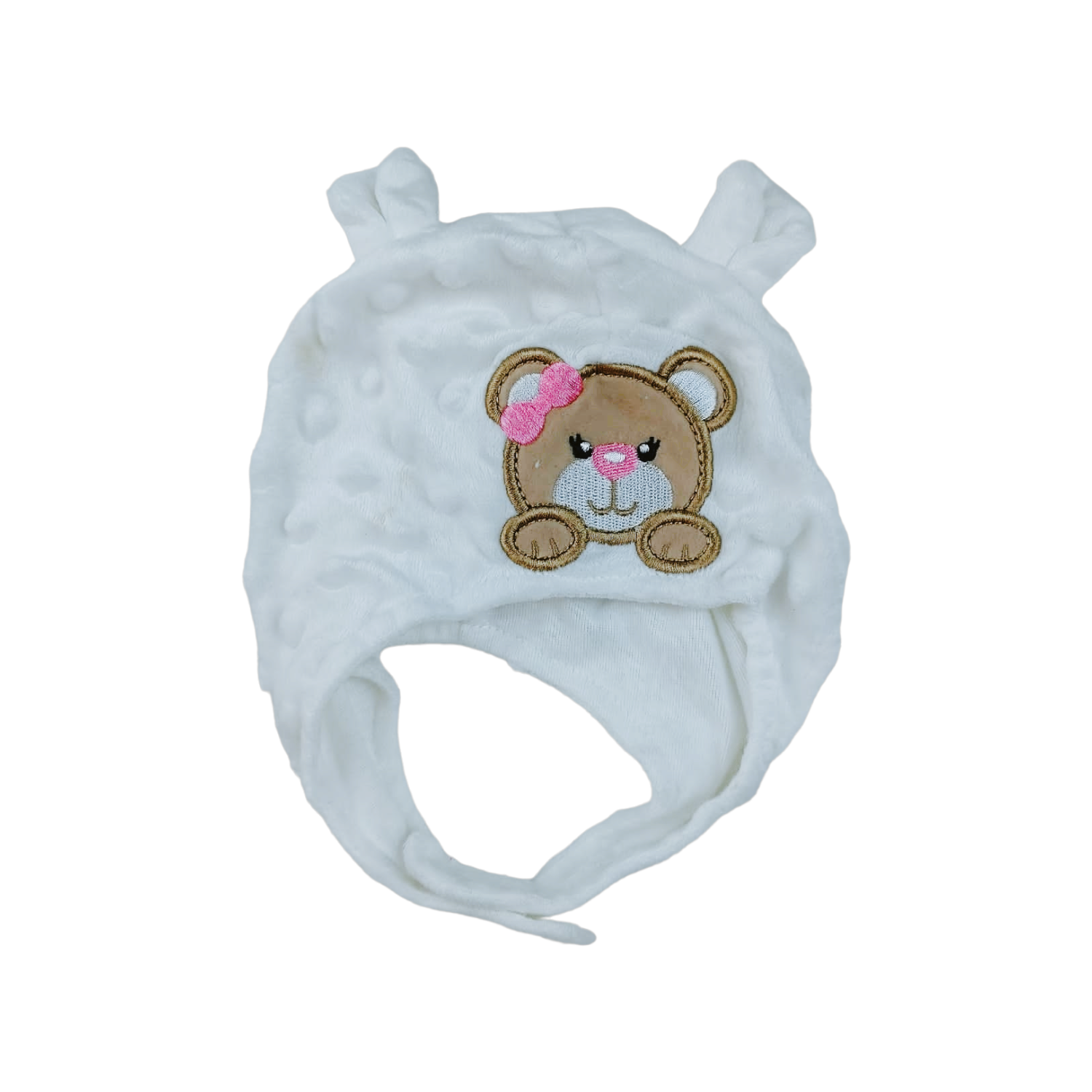 Gorro de plush con osita