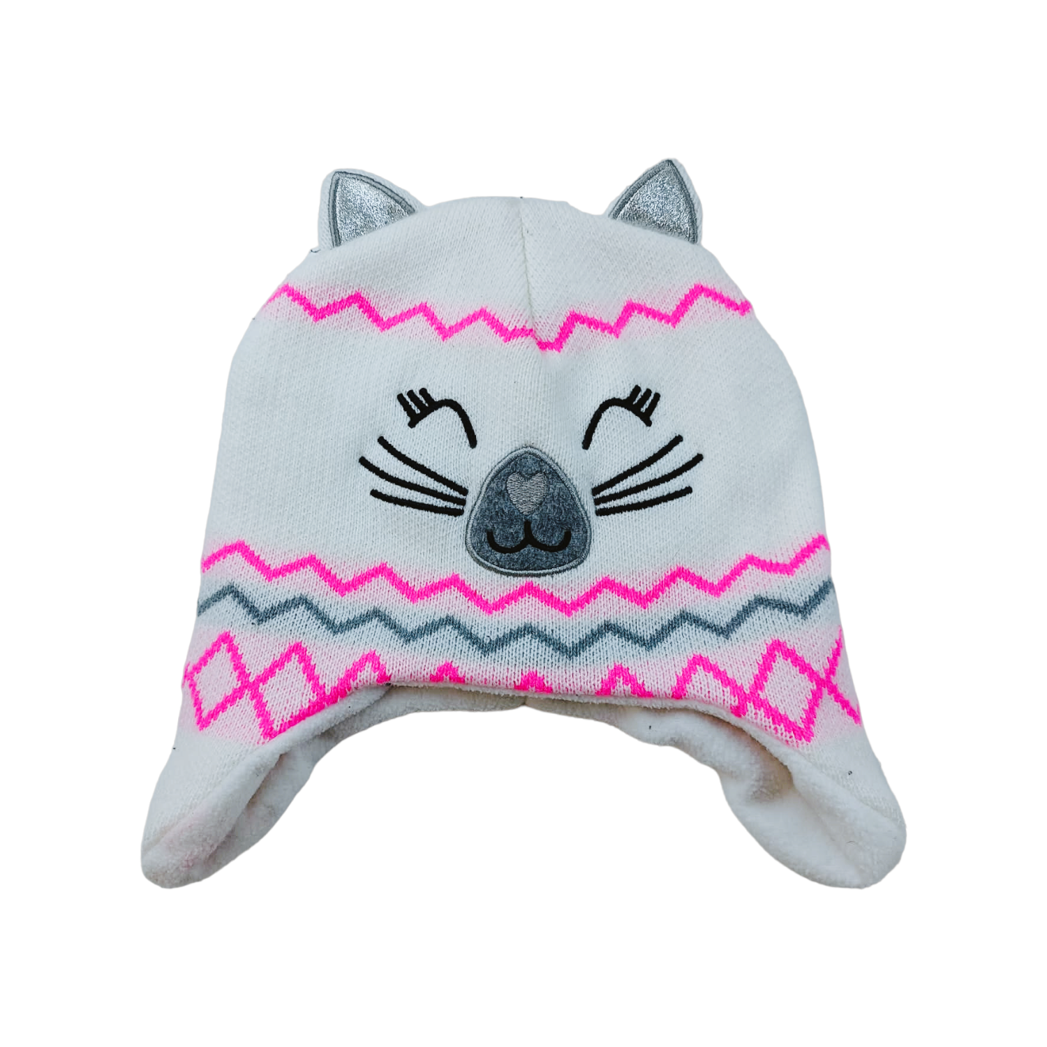 Gorro tejido GATITA talla 6 a 12 Meses