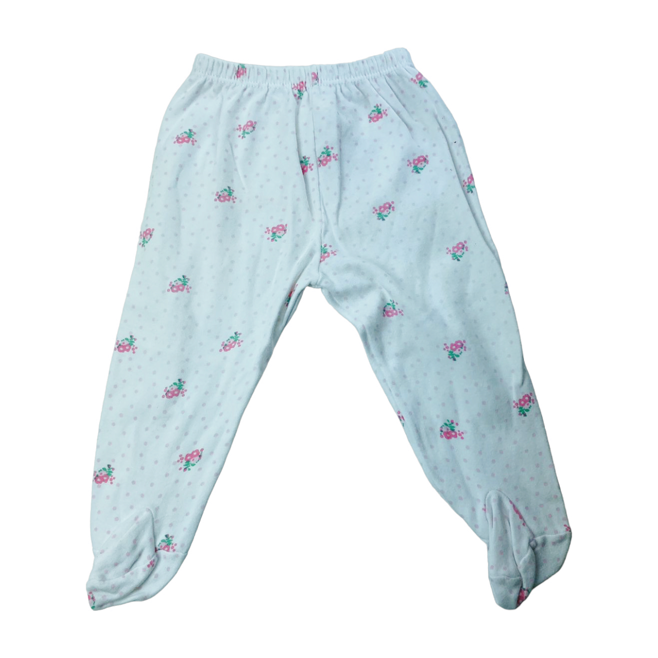 Panty de algodon blanca con puntitos rosados