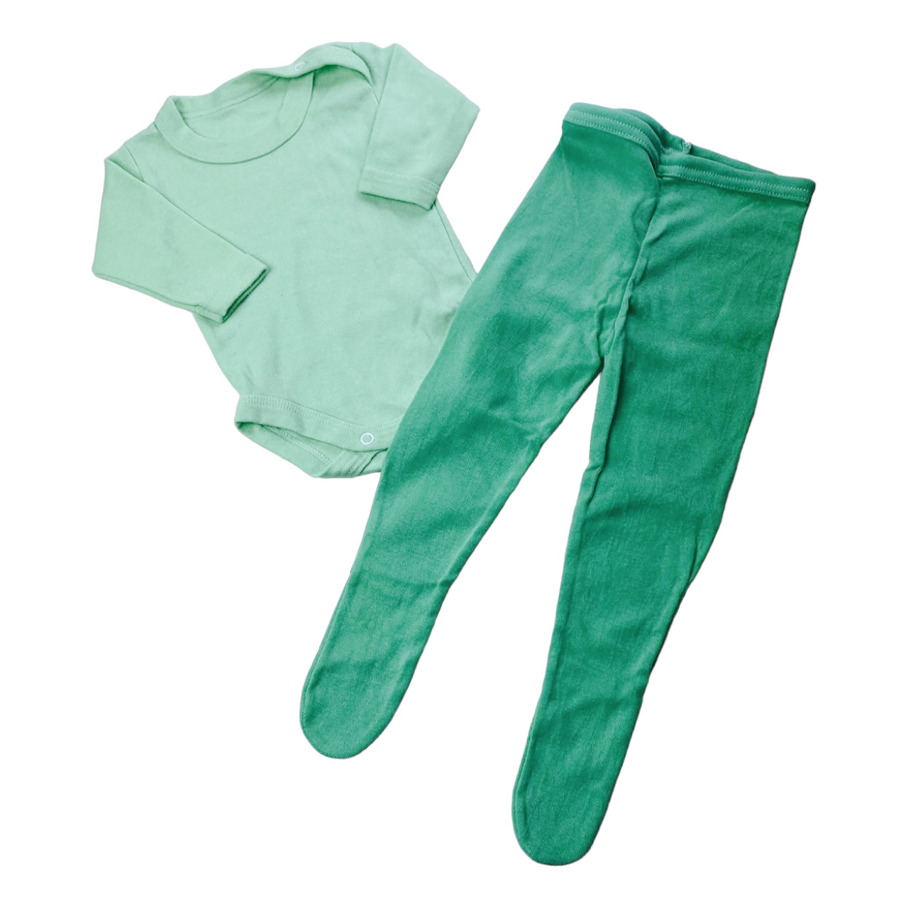 Pack de body y panty verde