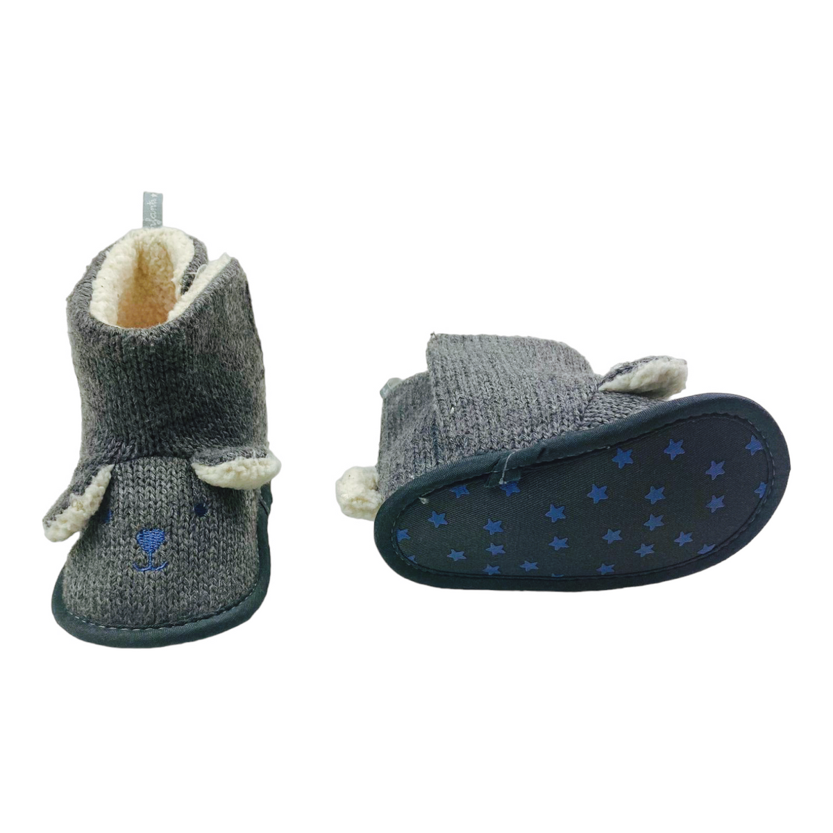 Botas tejida con interior de chiporro grises