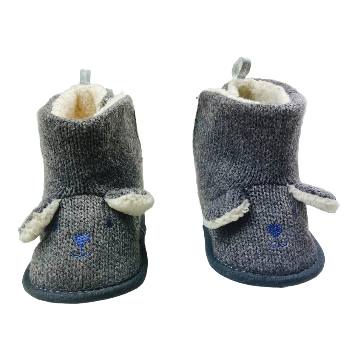 Botas tejida con interior de chiporro grises