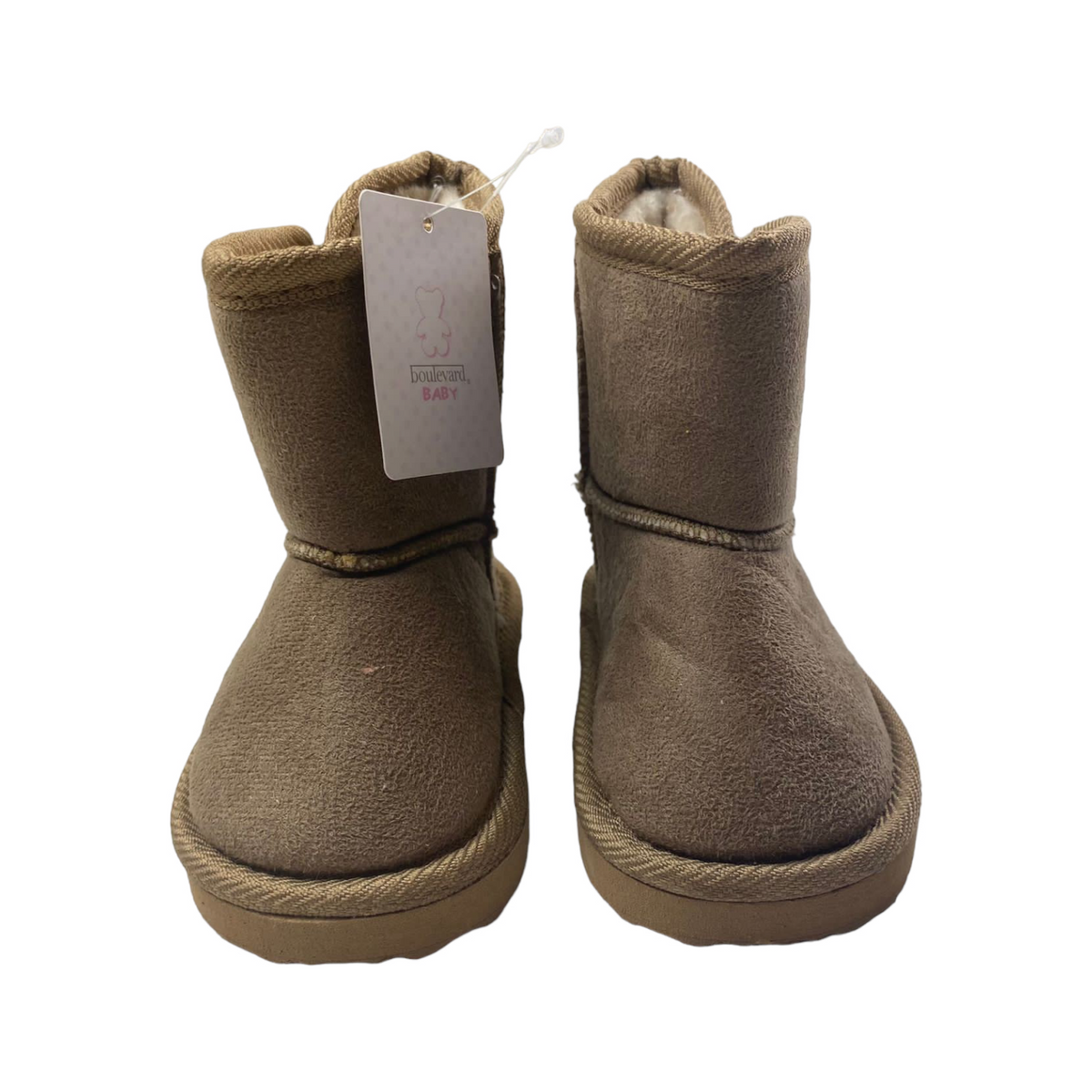 Botas cafe con interior peludito Con etiqueta