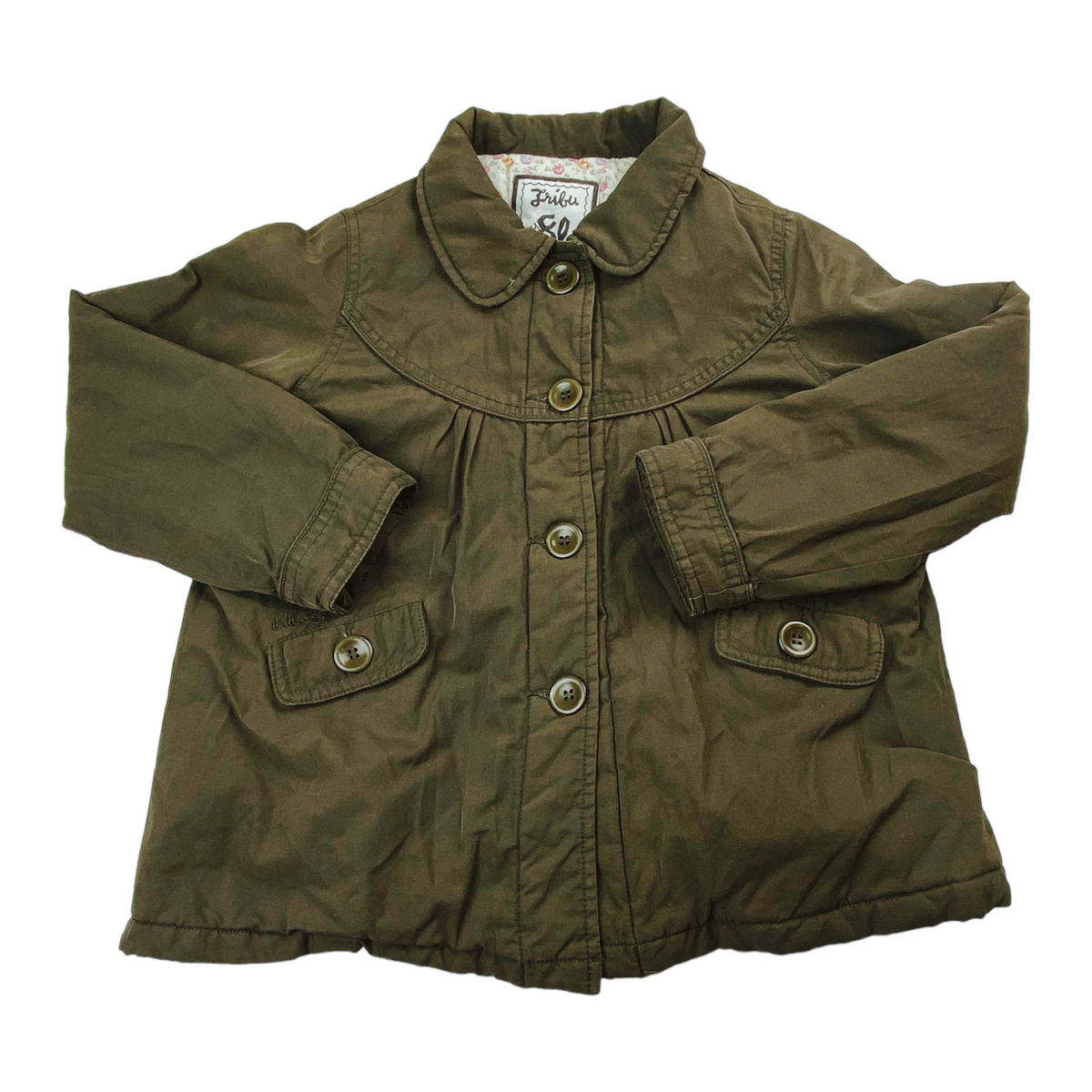 Chaqueta cafe con interior de algodon