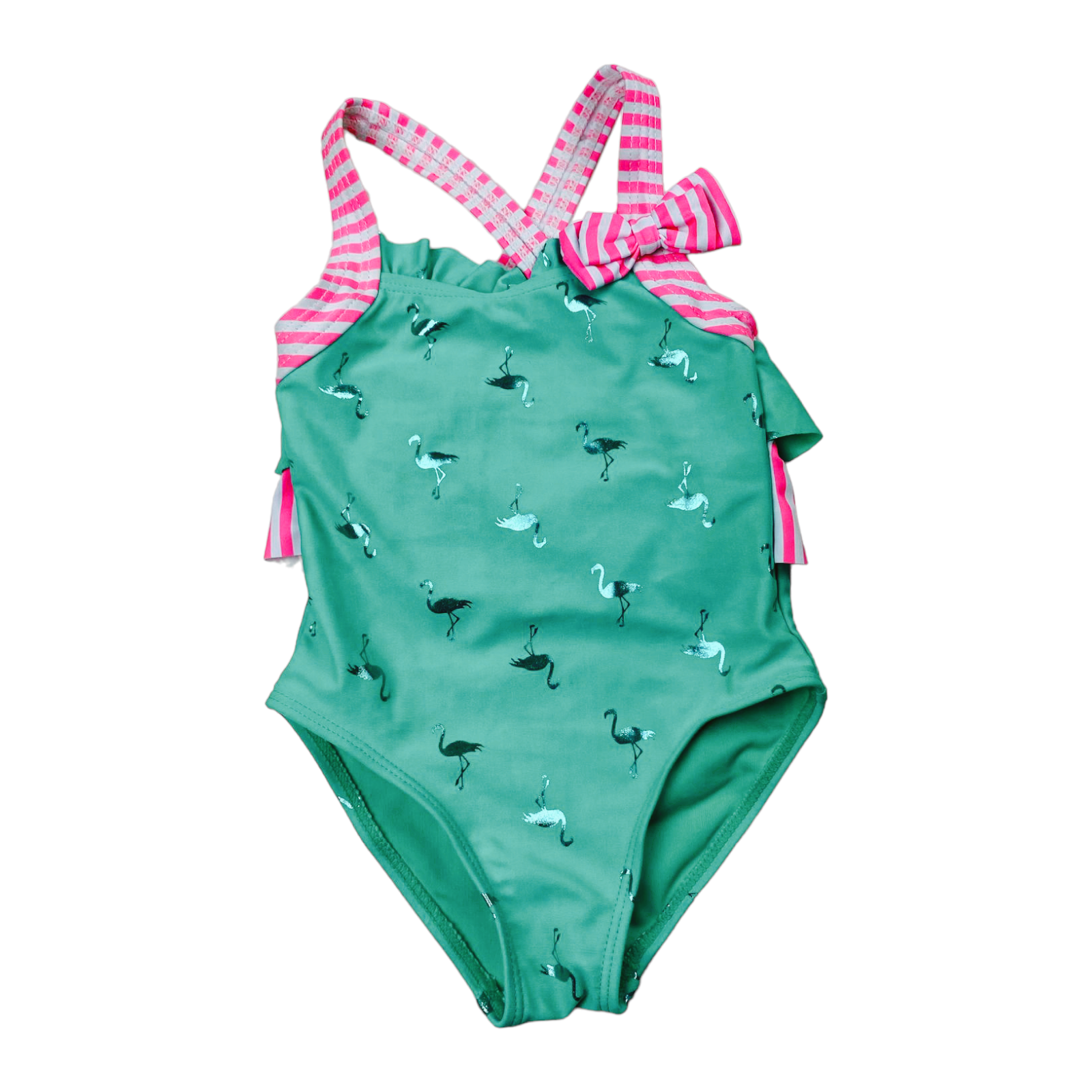 Traje de baño verde "Flamingo"