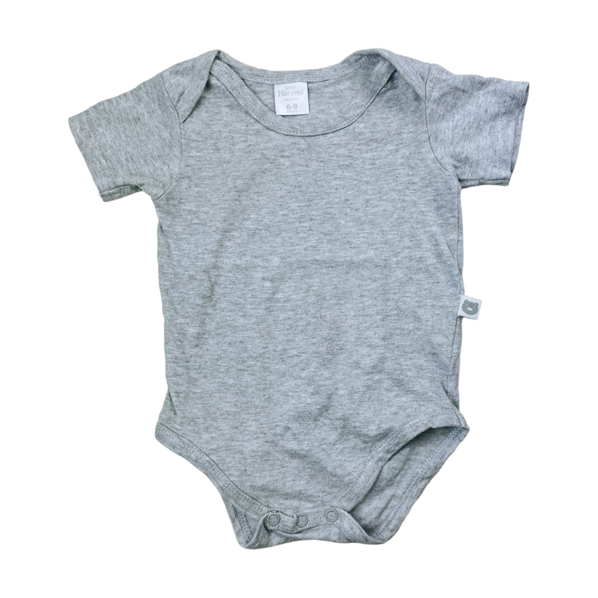 Body manga corta gris