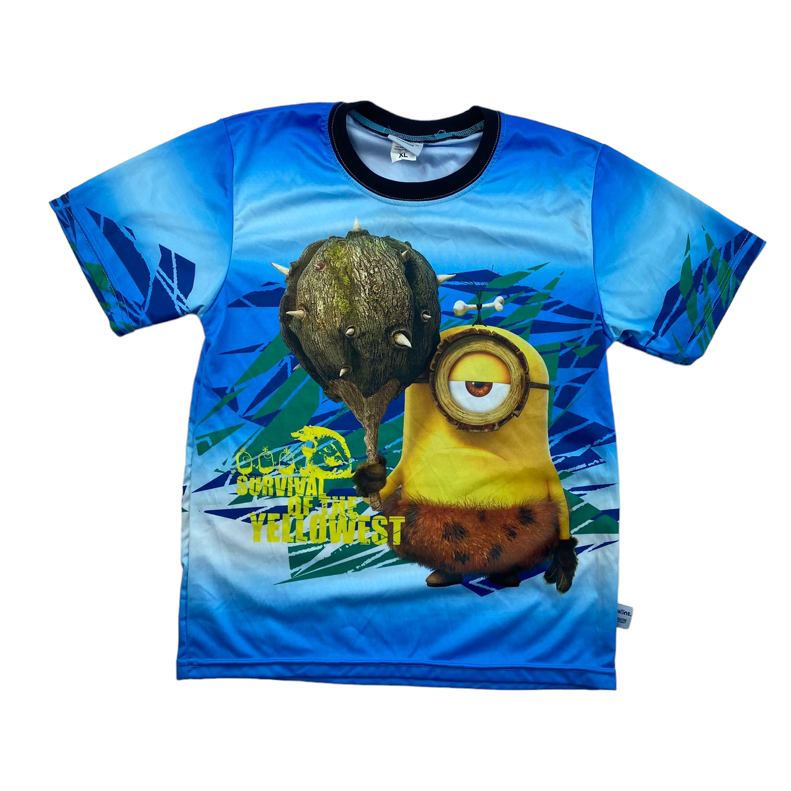 Polera azul con minions