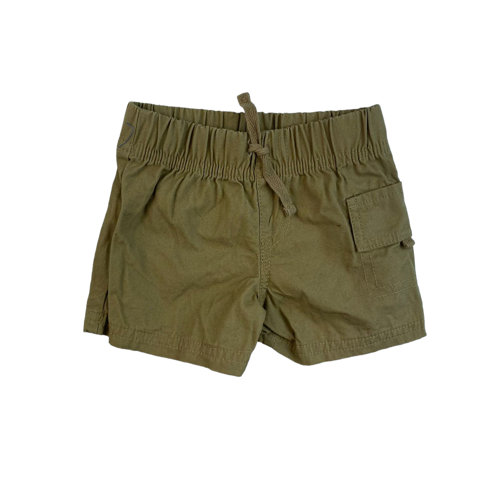 Short marron con pretina y cordones