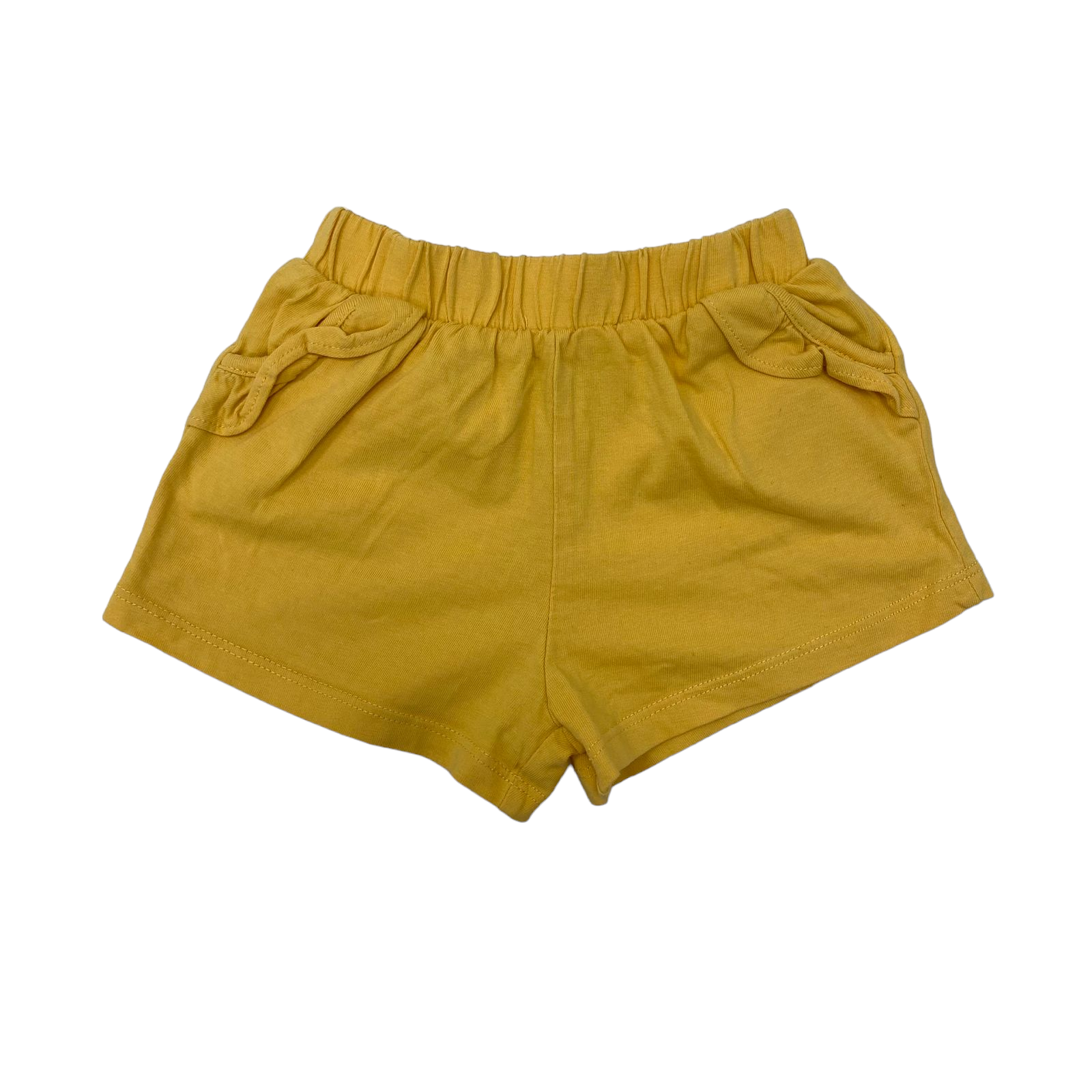 Short amarillo con pretina