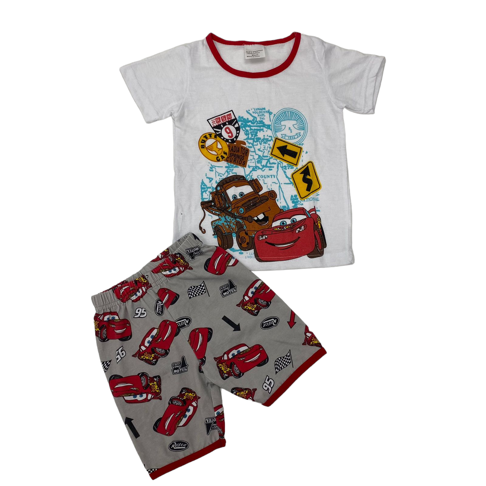 Conjunto de short y polera de Rayo McQueen