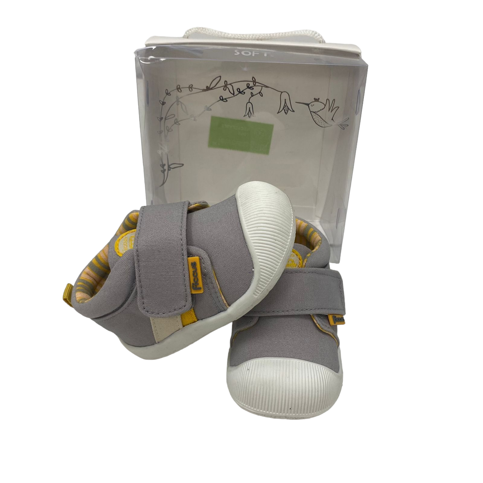 Zapatillas grises con blanco nuevas con caja ficcus