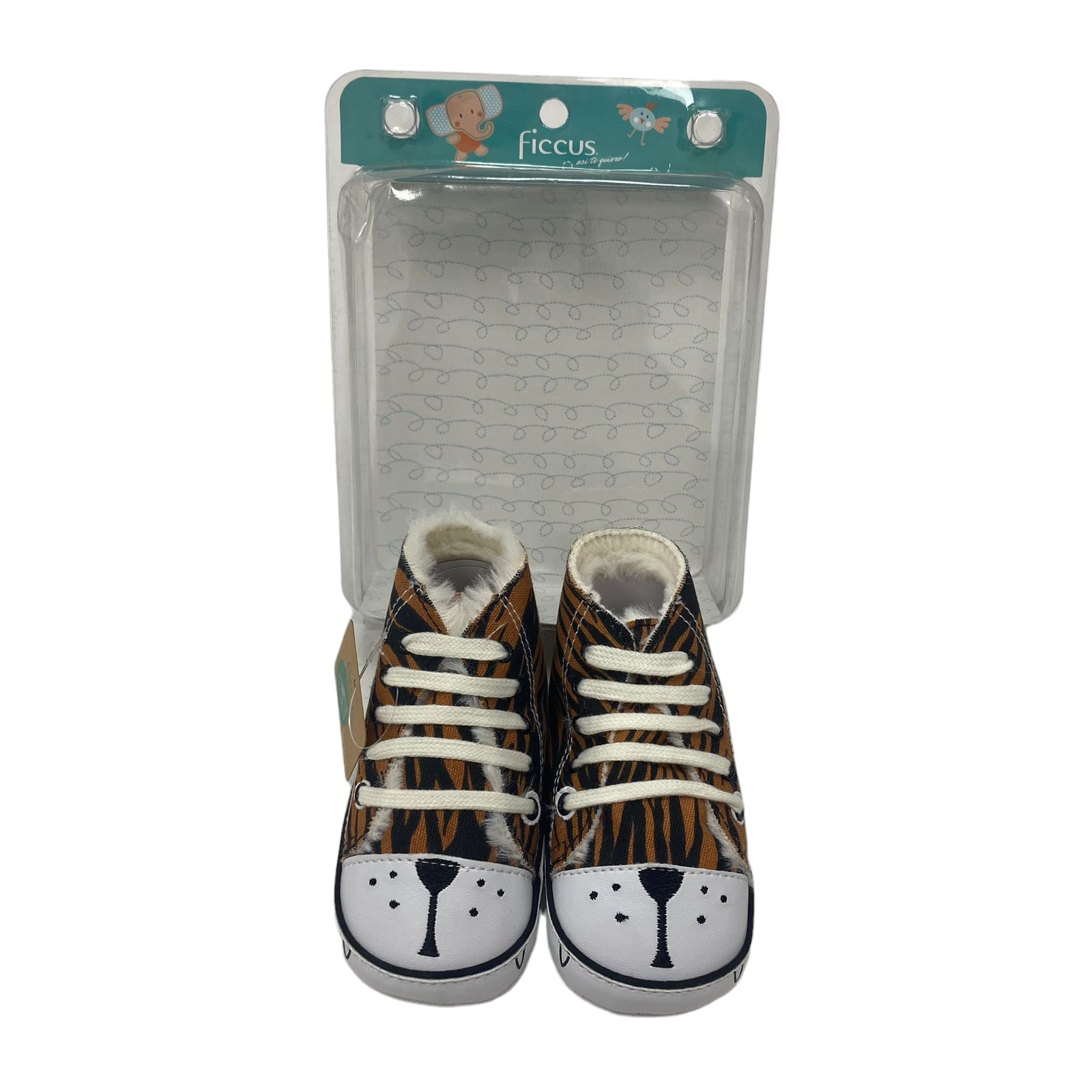Zapatillas tipo converse con diseño de tigre nuevas con etiqueta y su cajita ficcus