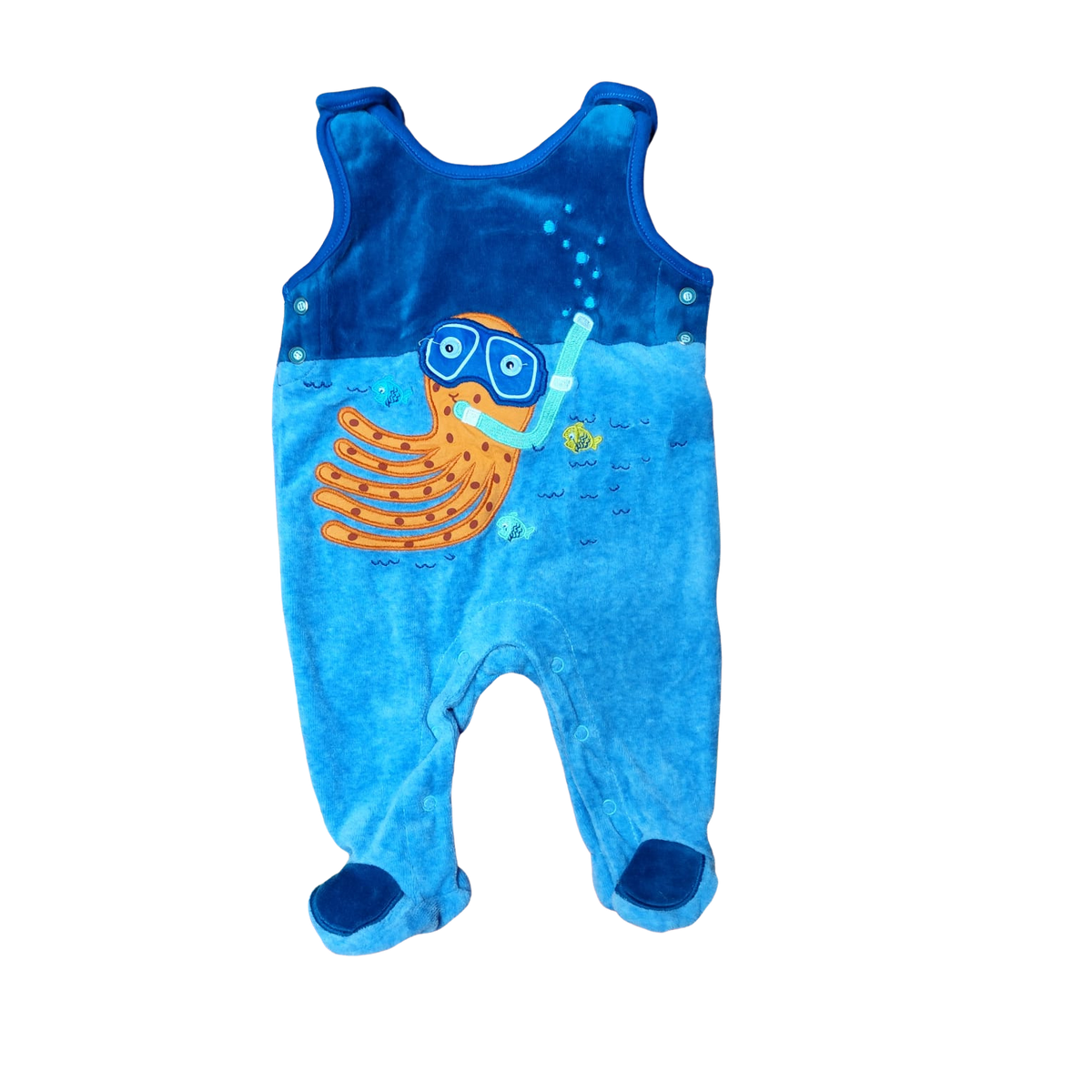 Osito de plush azul diseño pulpo