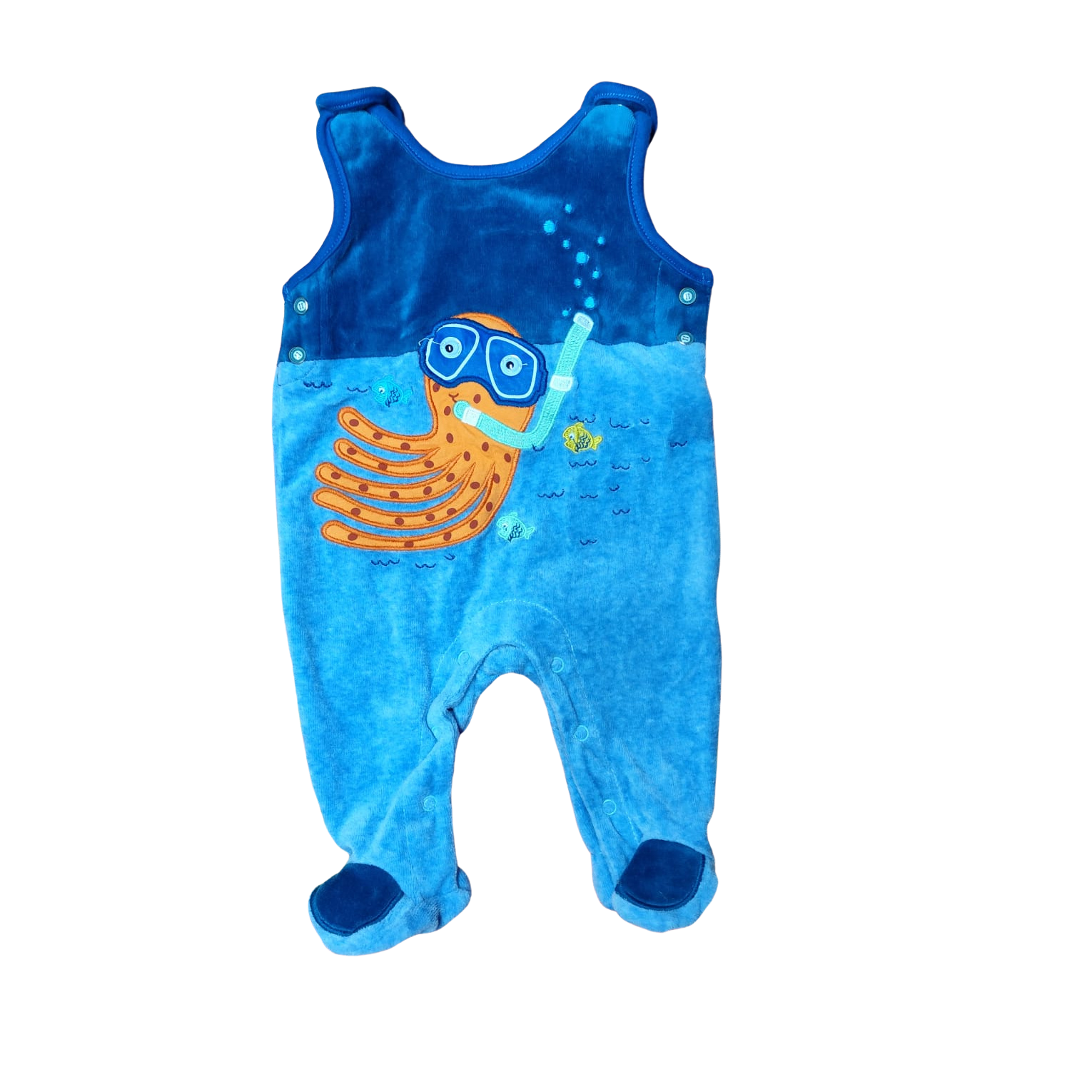 Osito de plush azul diseño pulpo