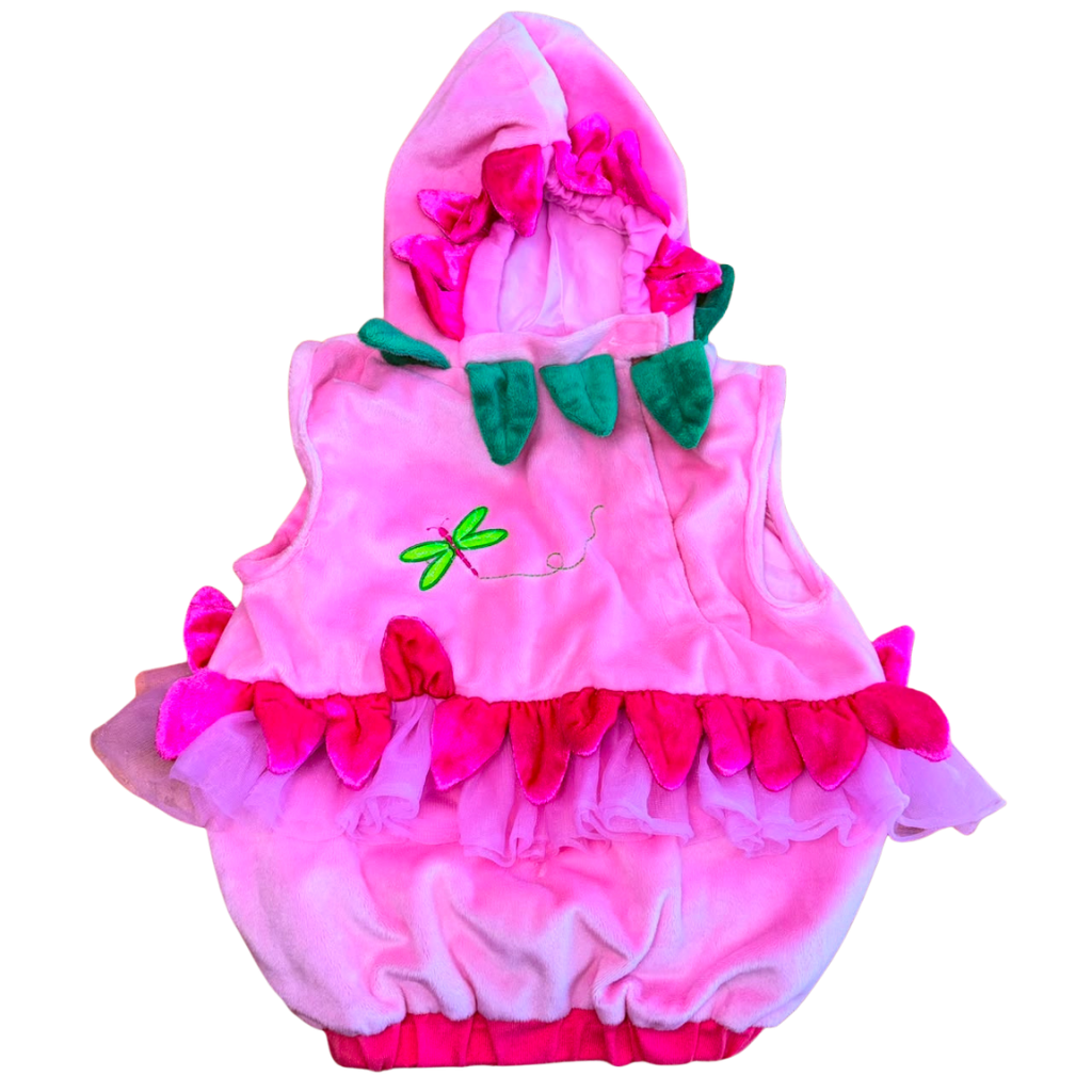 Disfraz de flor rosado