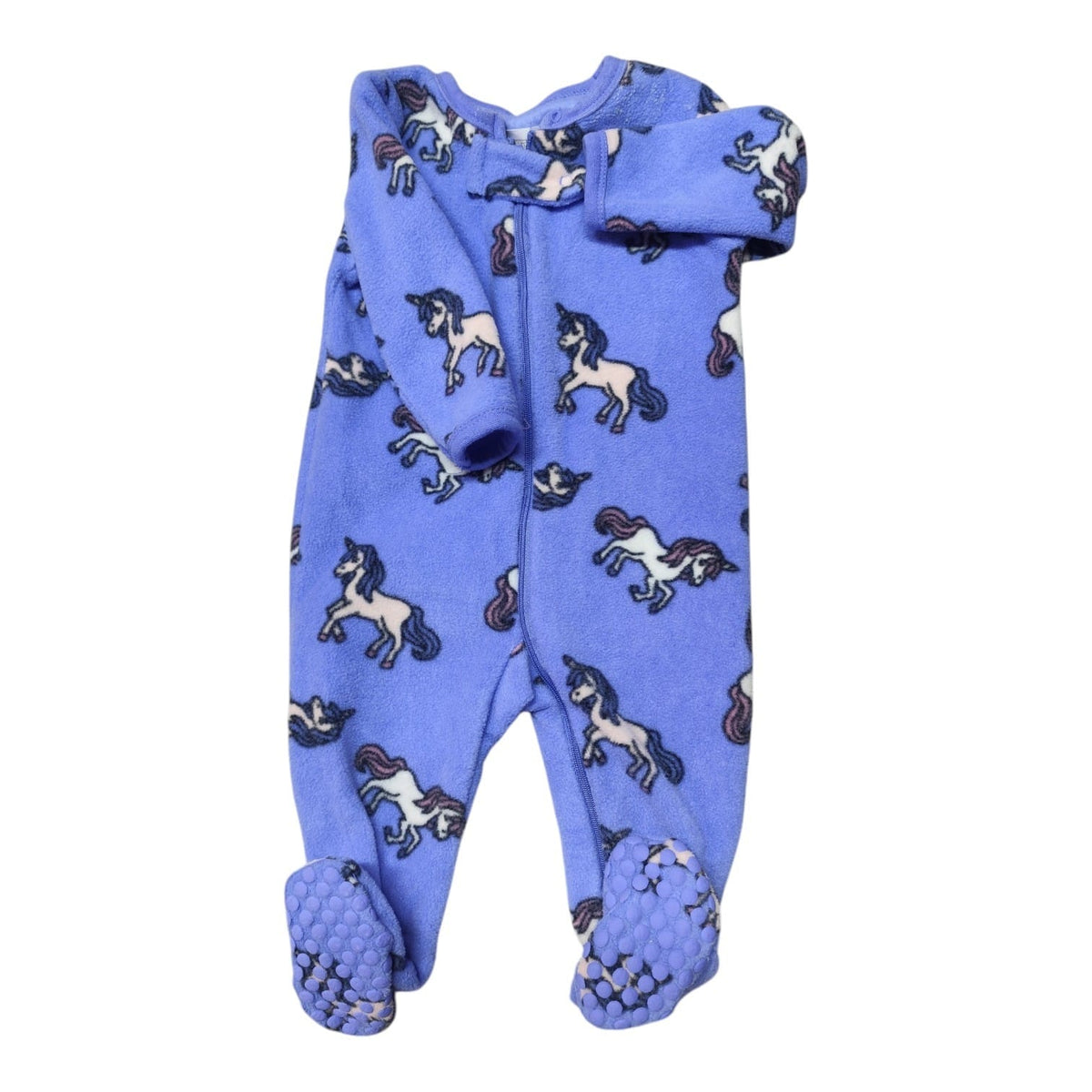 Osito de polar azul con unicornios