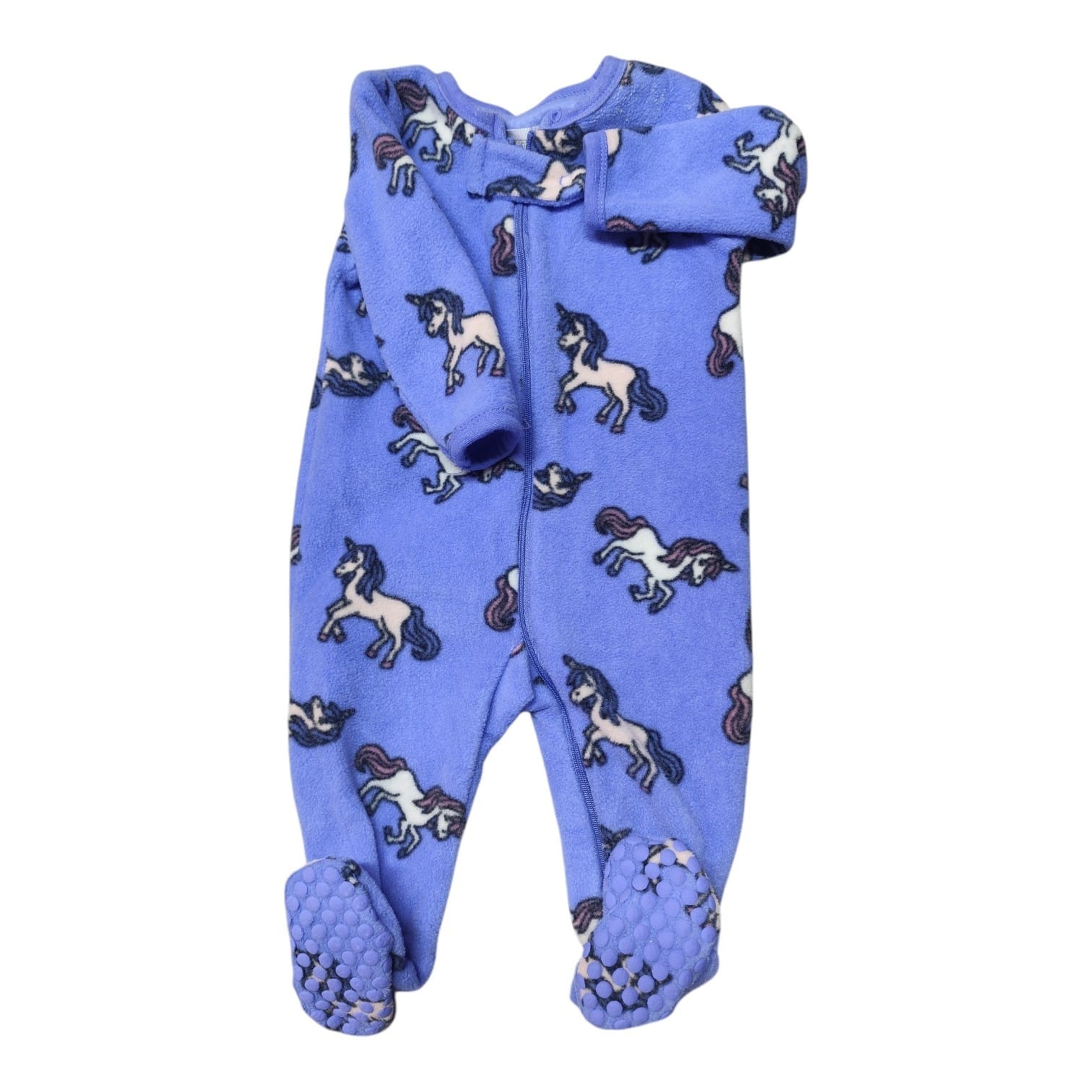 Osito de polar azul con unicornios