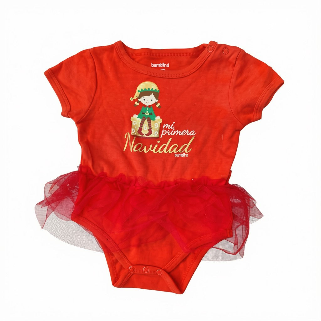Body manga corta Navidad Diseño Mi primera navidad
