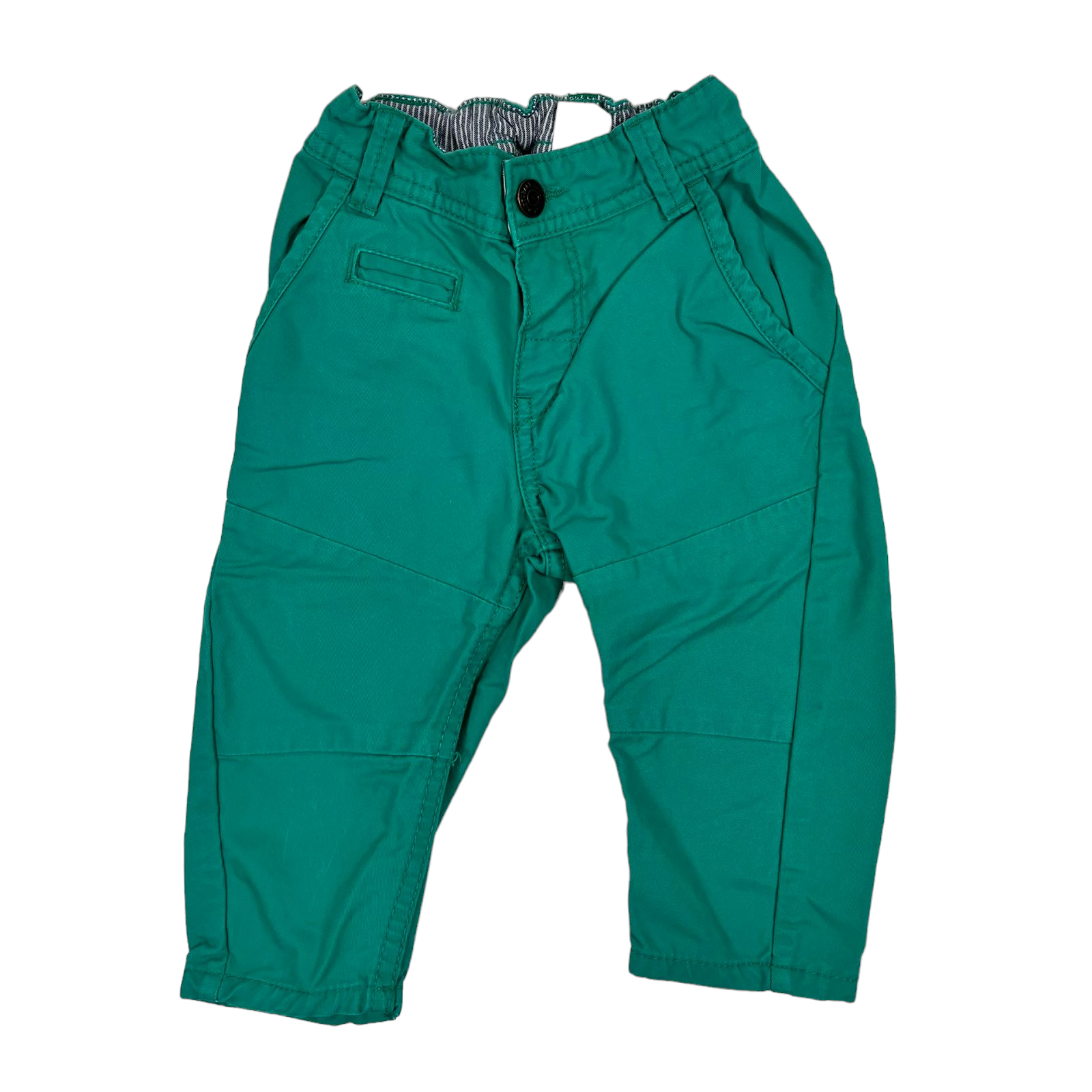 Pantalon verde (turqueza) con pretina y bolsillos
