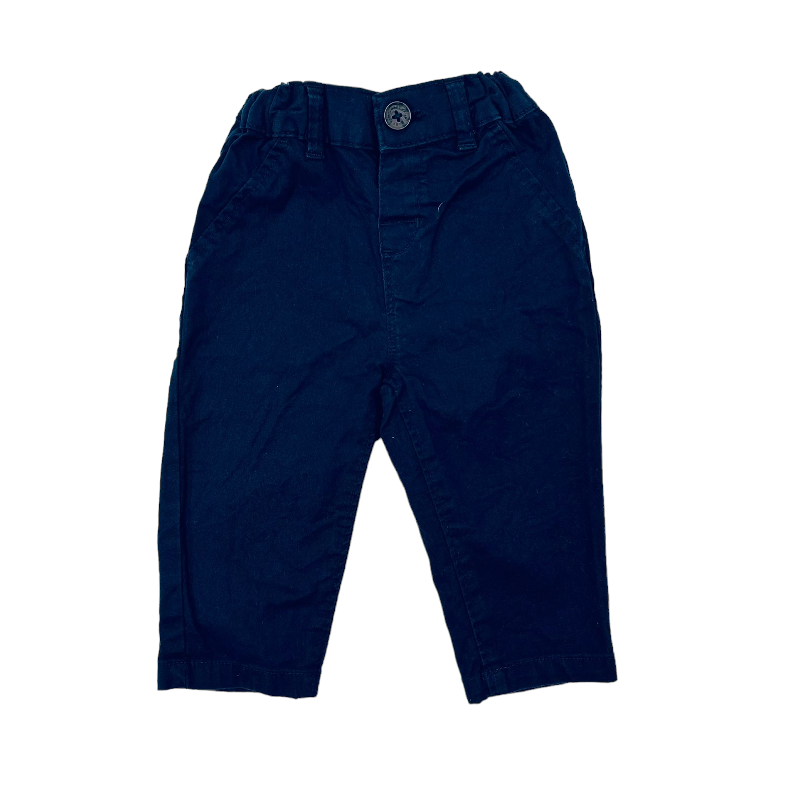 Pantalon azul marino con pretina con elastico