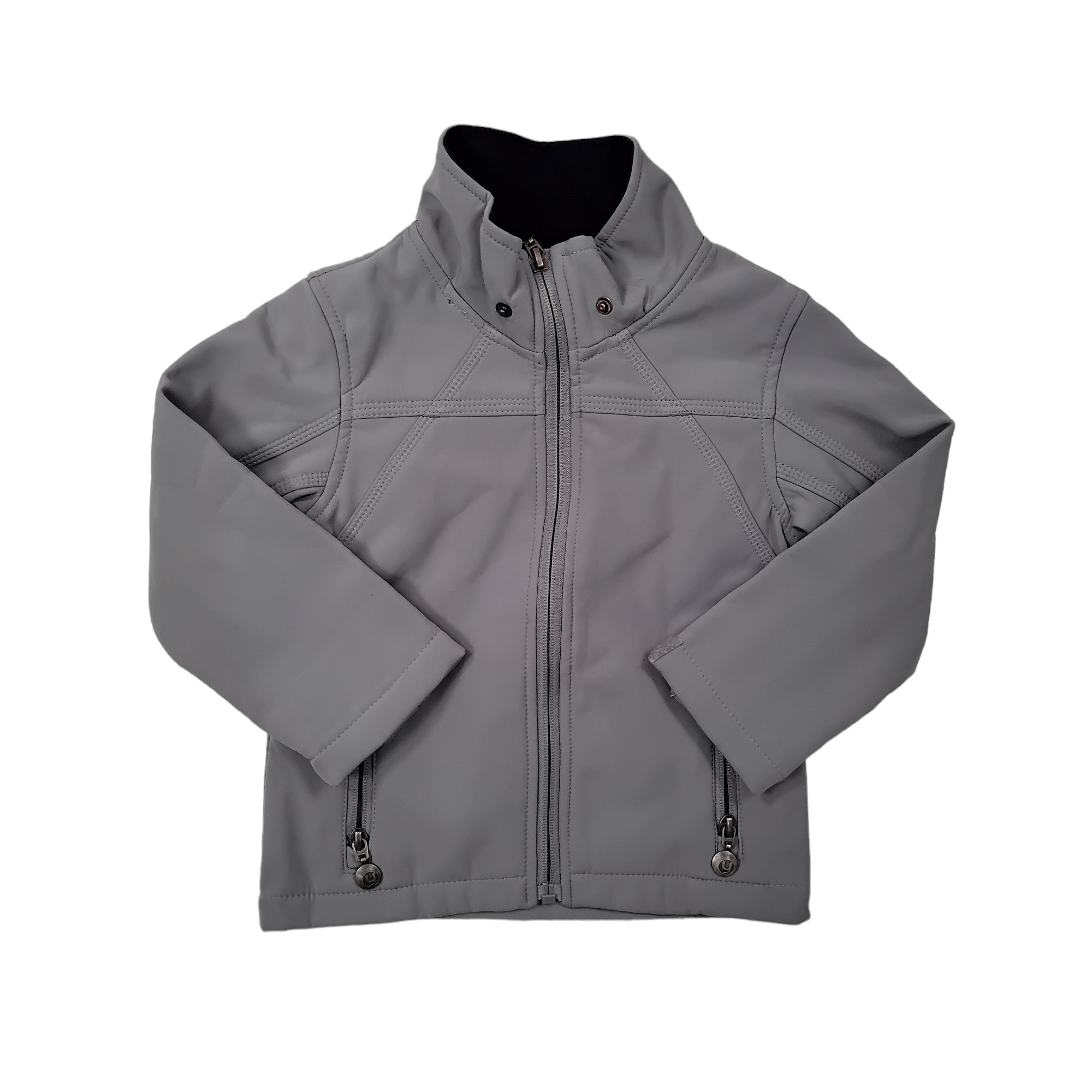 Parka gris metalizada