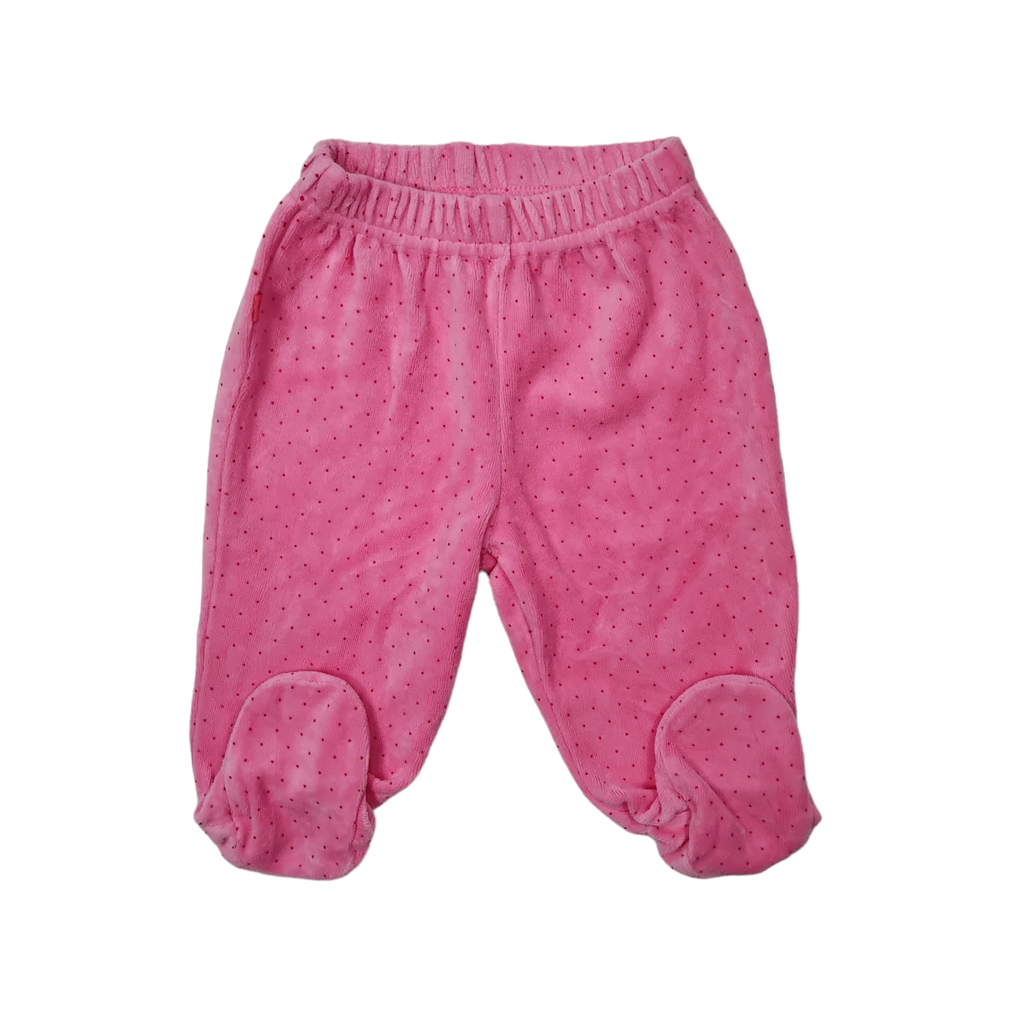 Buzo plush rosa neon con puntos