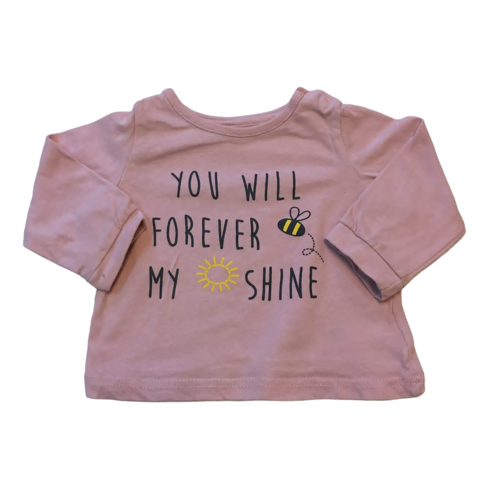 Polera rosada "You Will Forever"