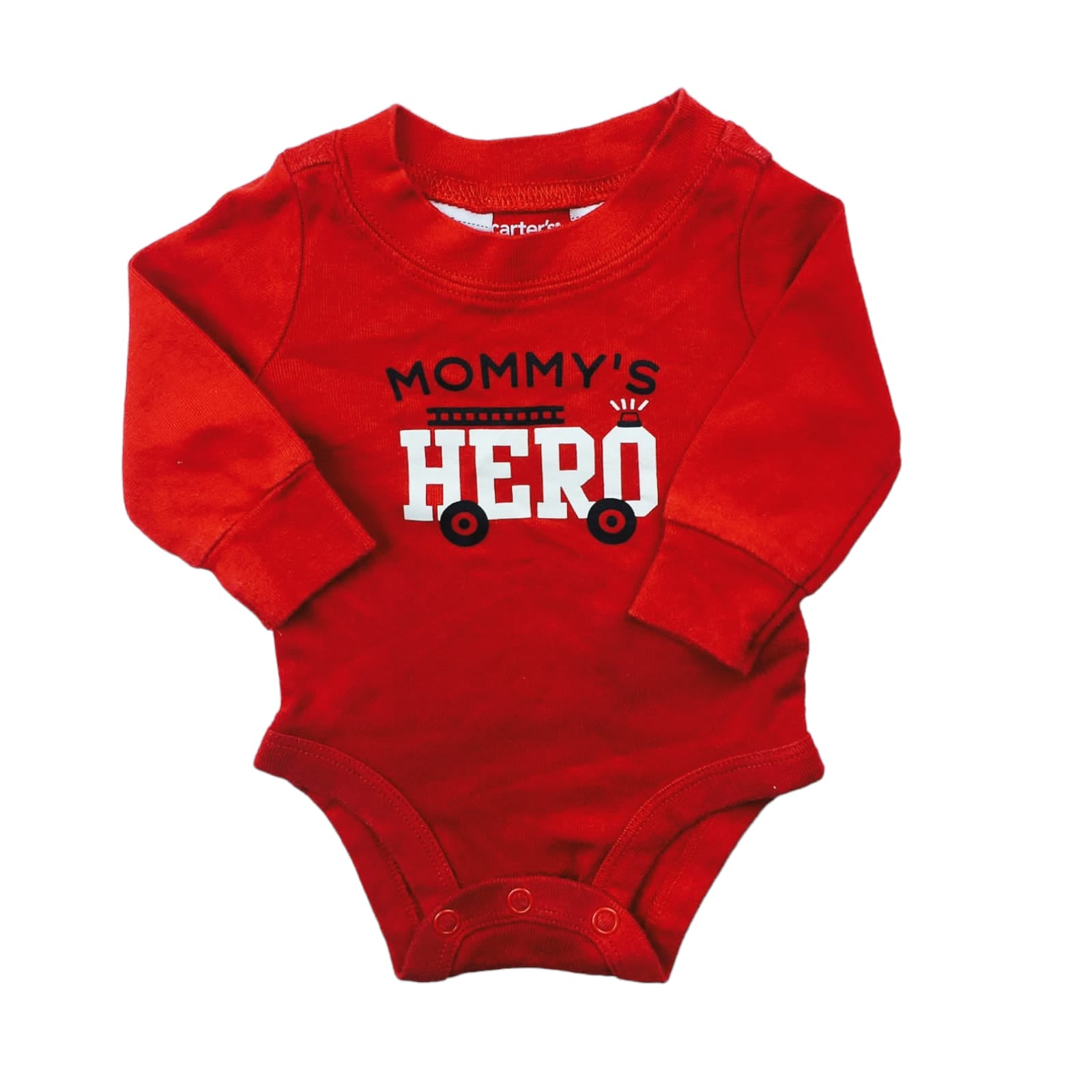 Body Carter's manga larga rojo "Mommy's Hero"