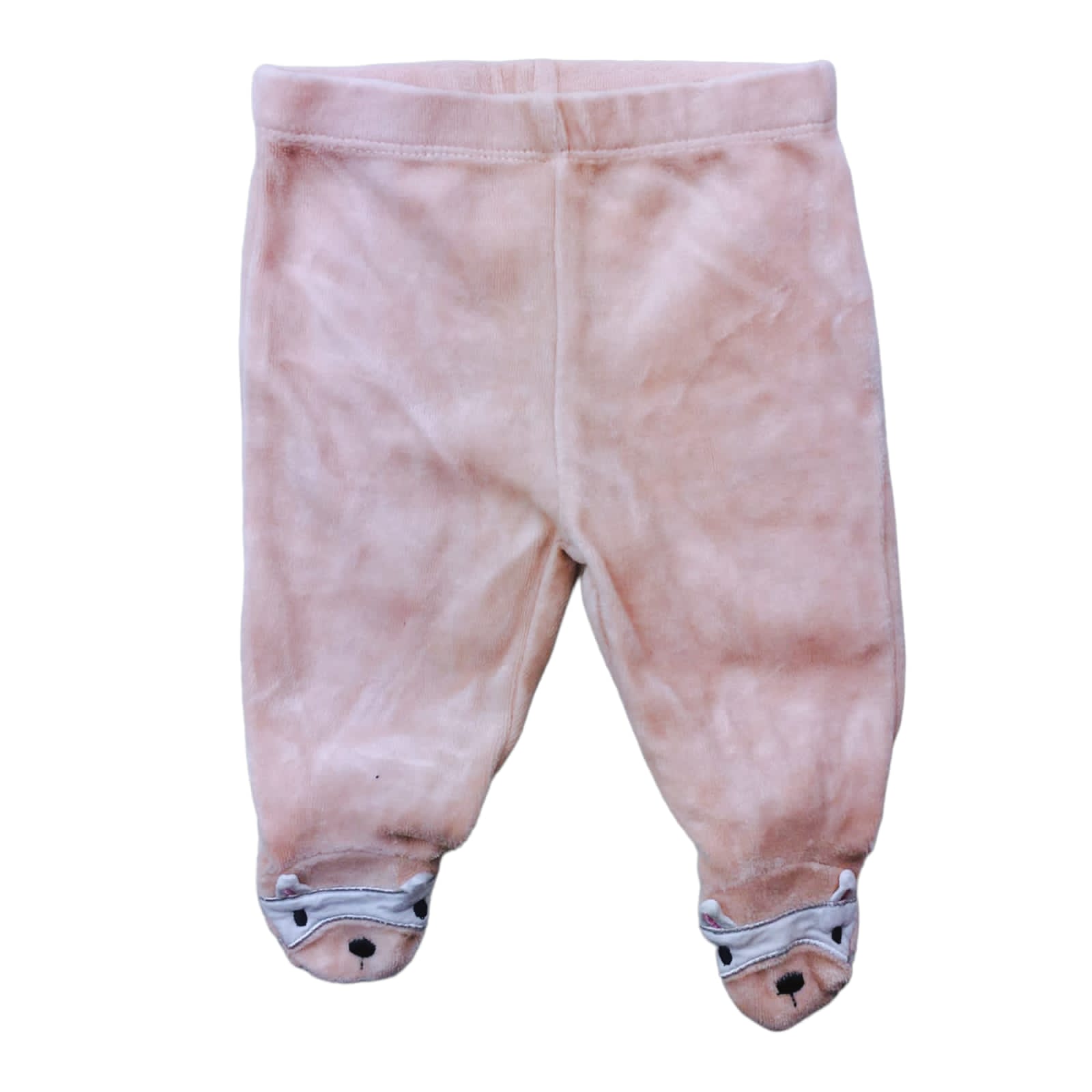 Panty de plush damasco con detalles en blanco