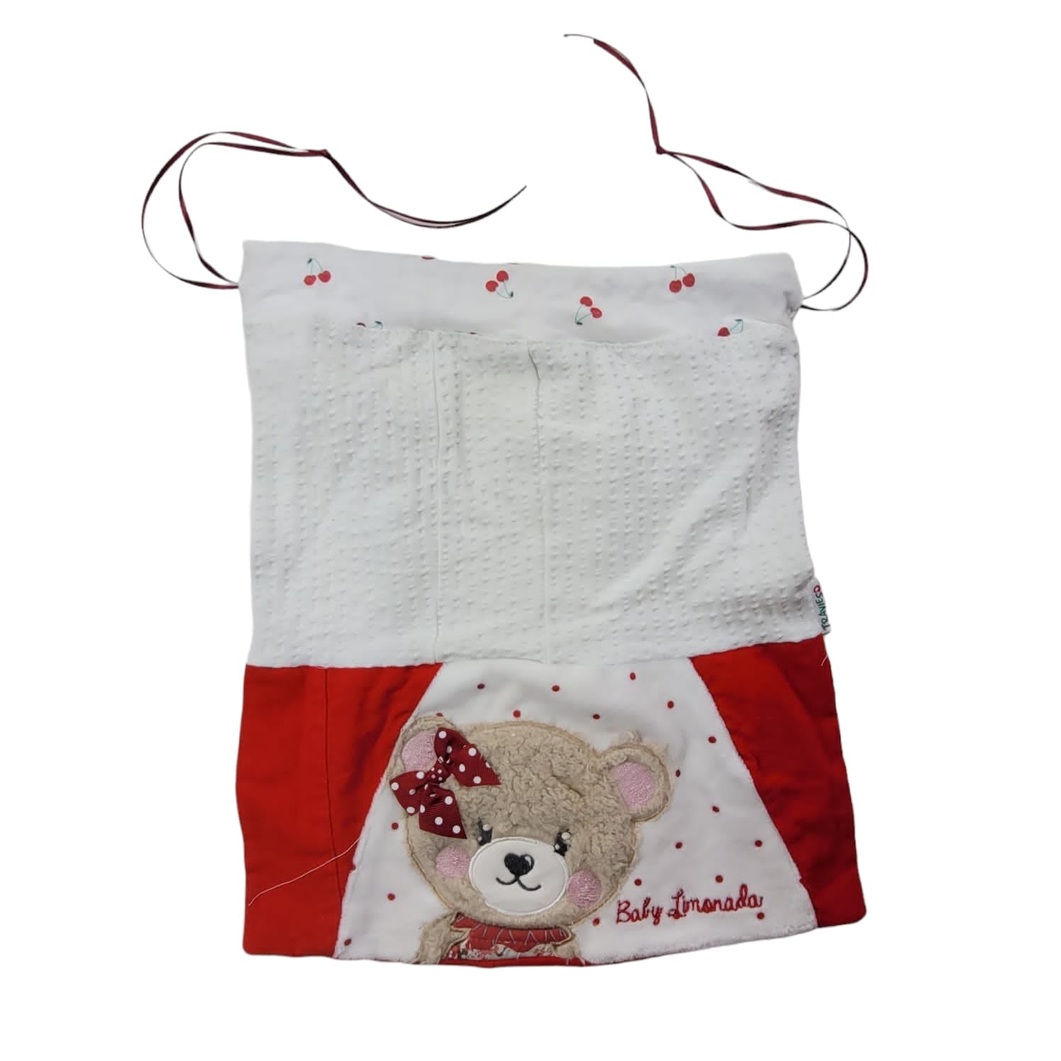 Bolsa Para Jardin Blanca y roja "Osita"