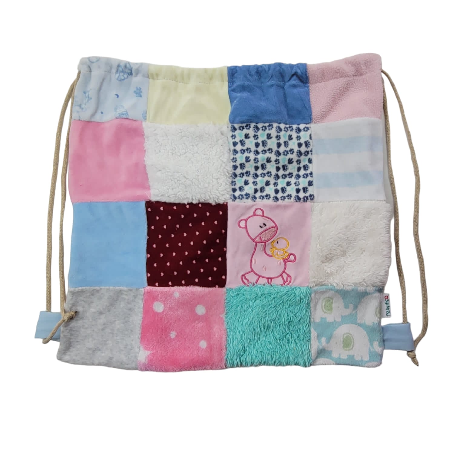 Bolsa Grande Para Jardin a cuadros "Jirafa"