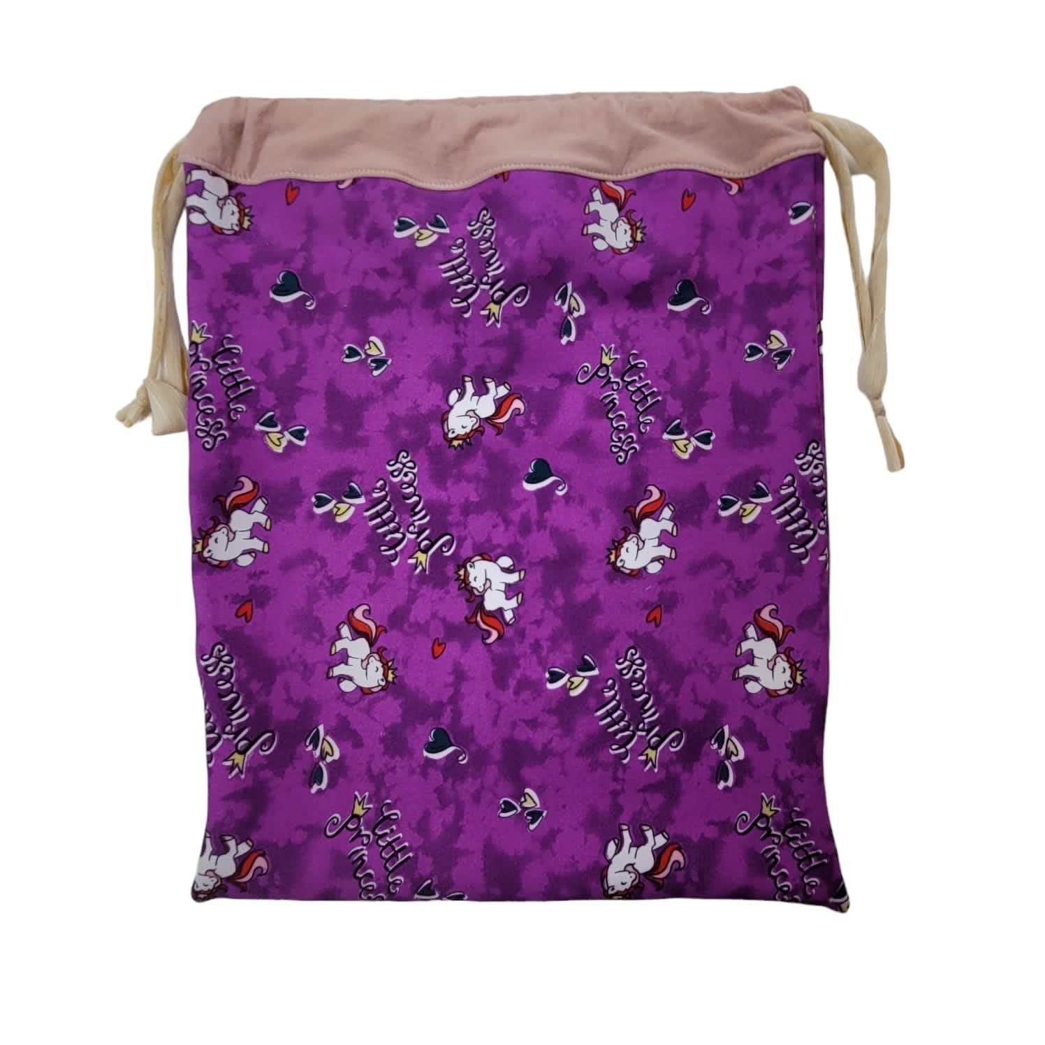 Bolsa Grande para Jardin lila con unicornios