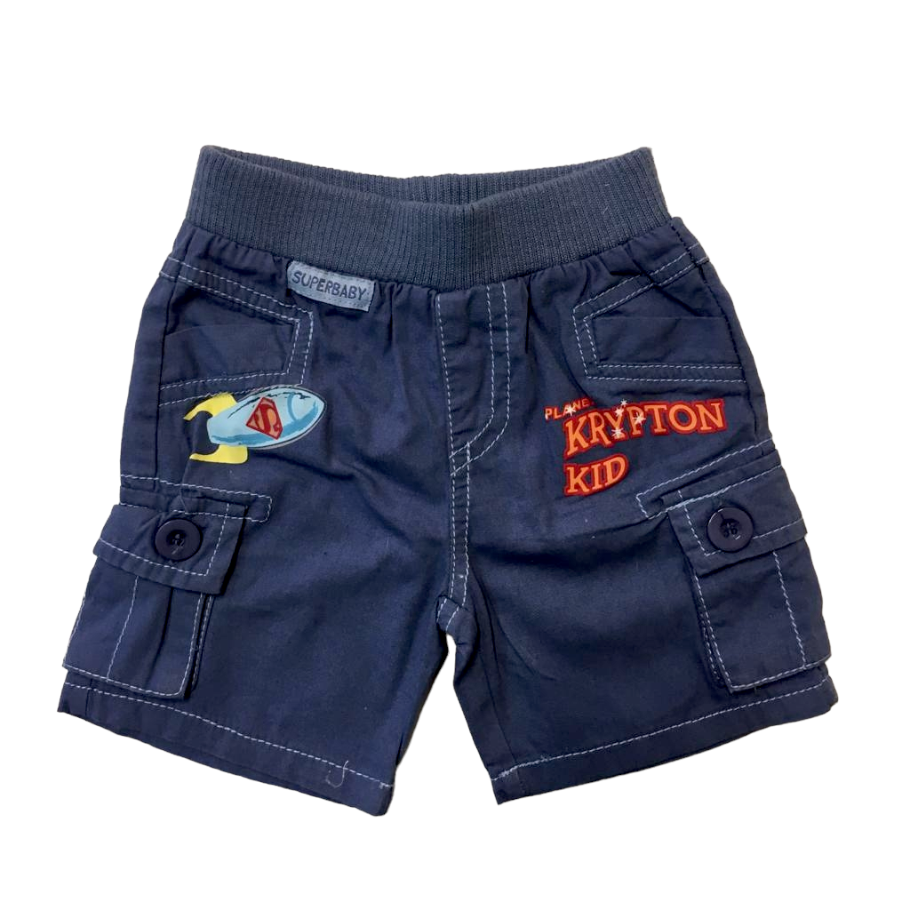 Short Azul Super Baby Diseño Cohete