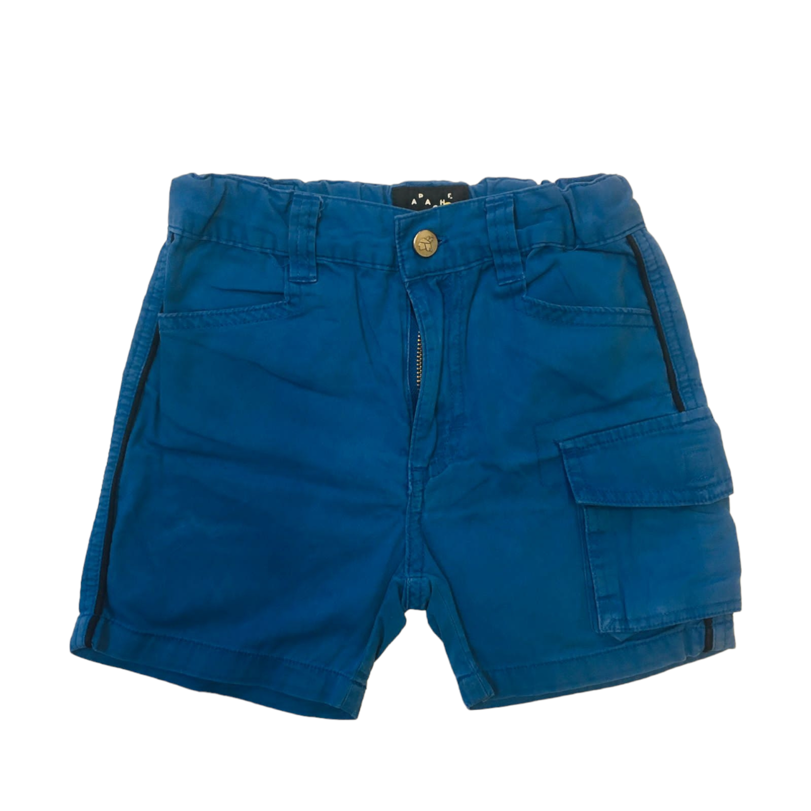 Short Azul con bolsillos y cintura ajustable
