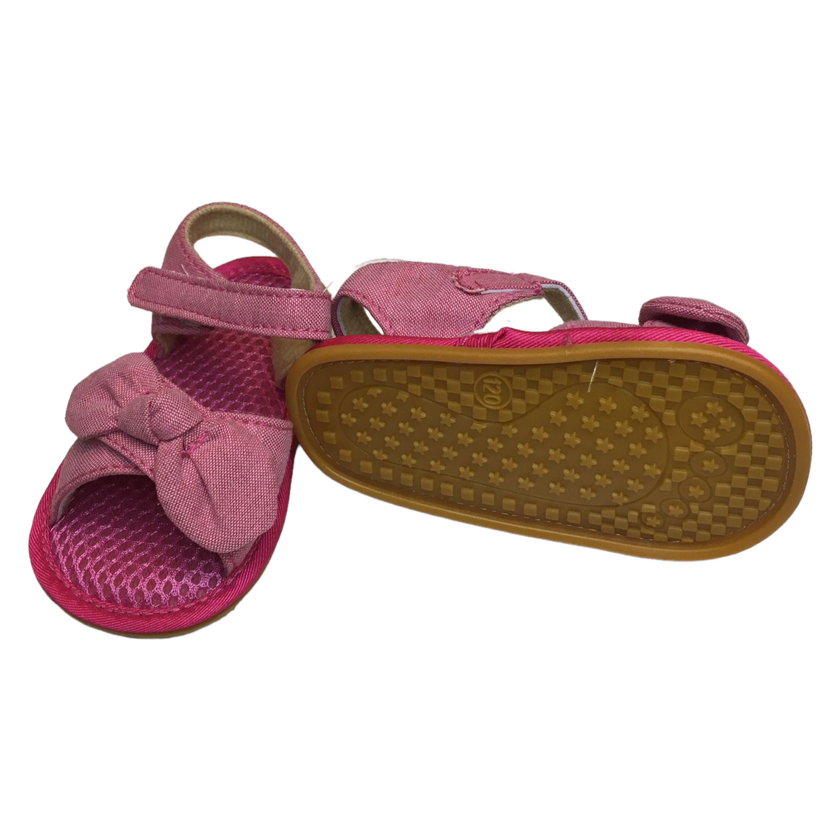 Sandalias  fucsia con lazo