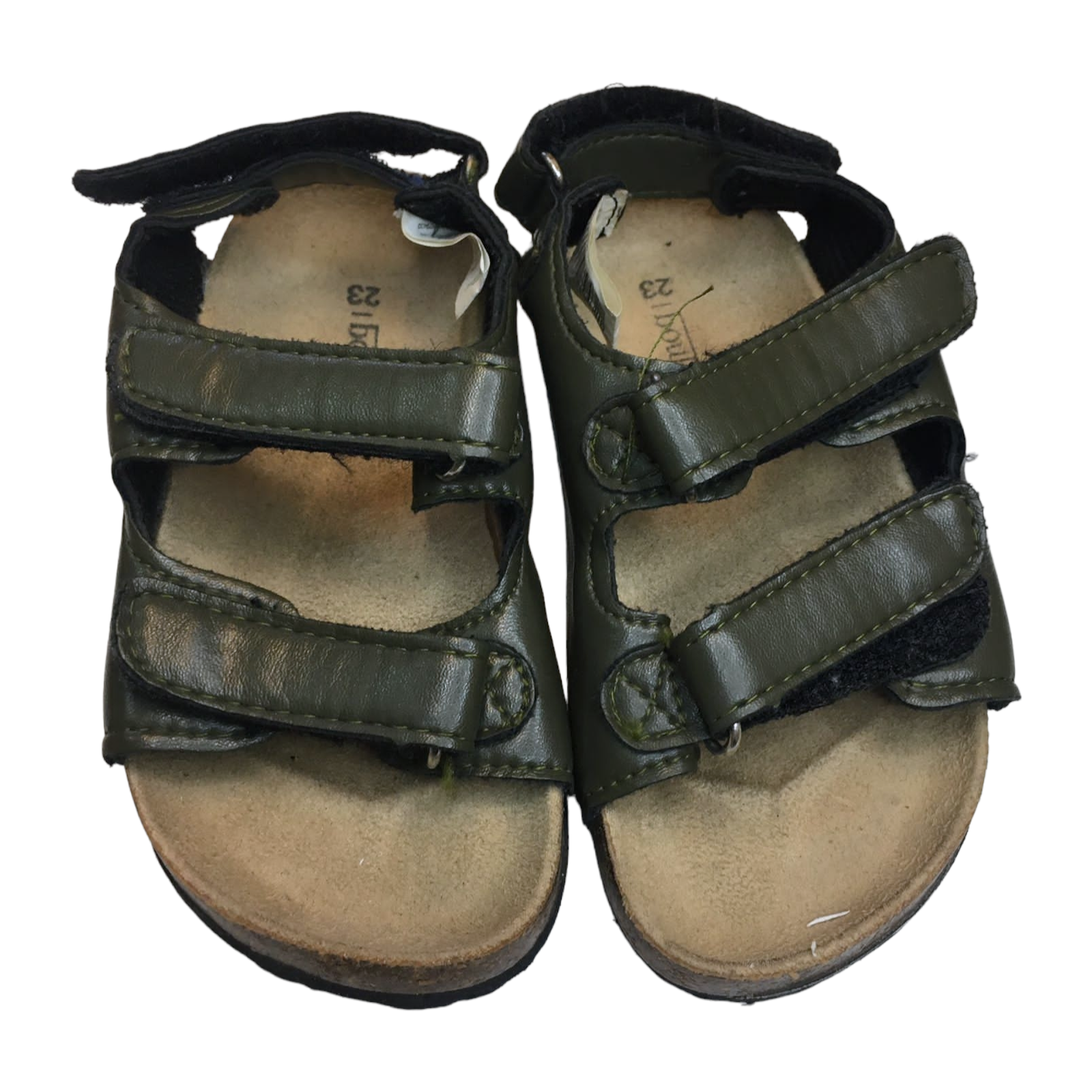 Sandalias gris con velcro