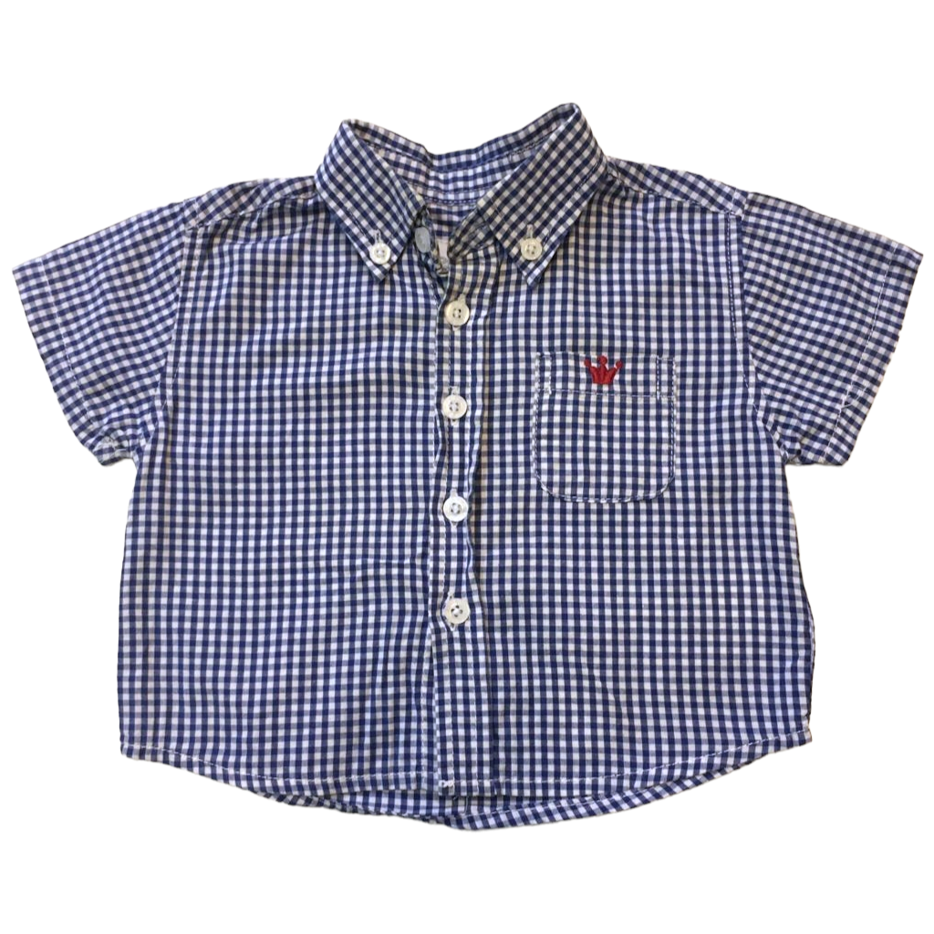 Camisa EPK a cuadros azul y blanco