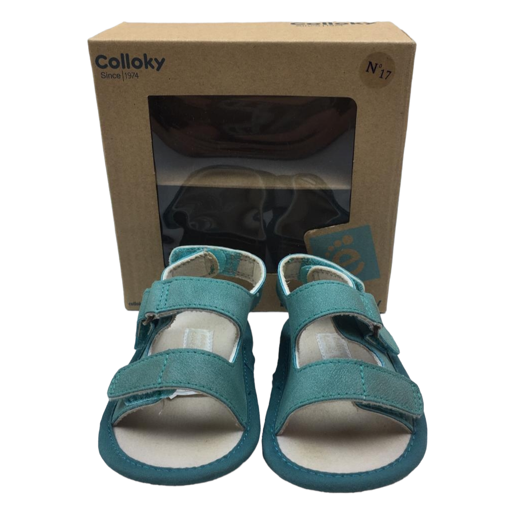 Sandalias calipso con velcro, nuevos en su caja