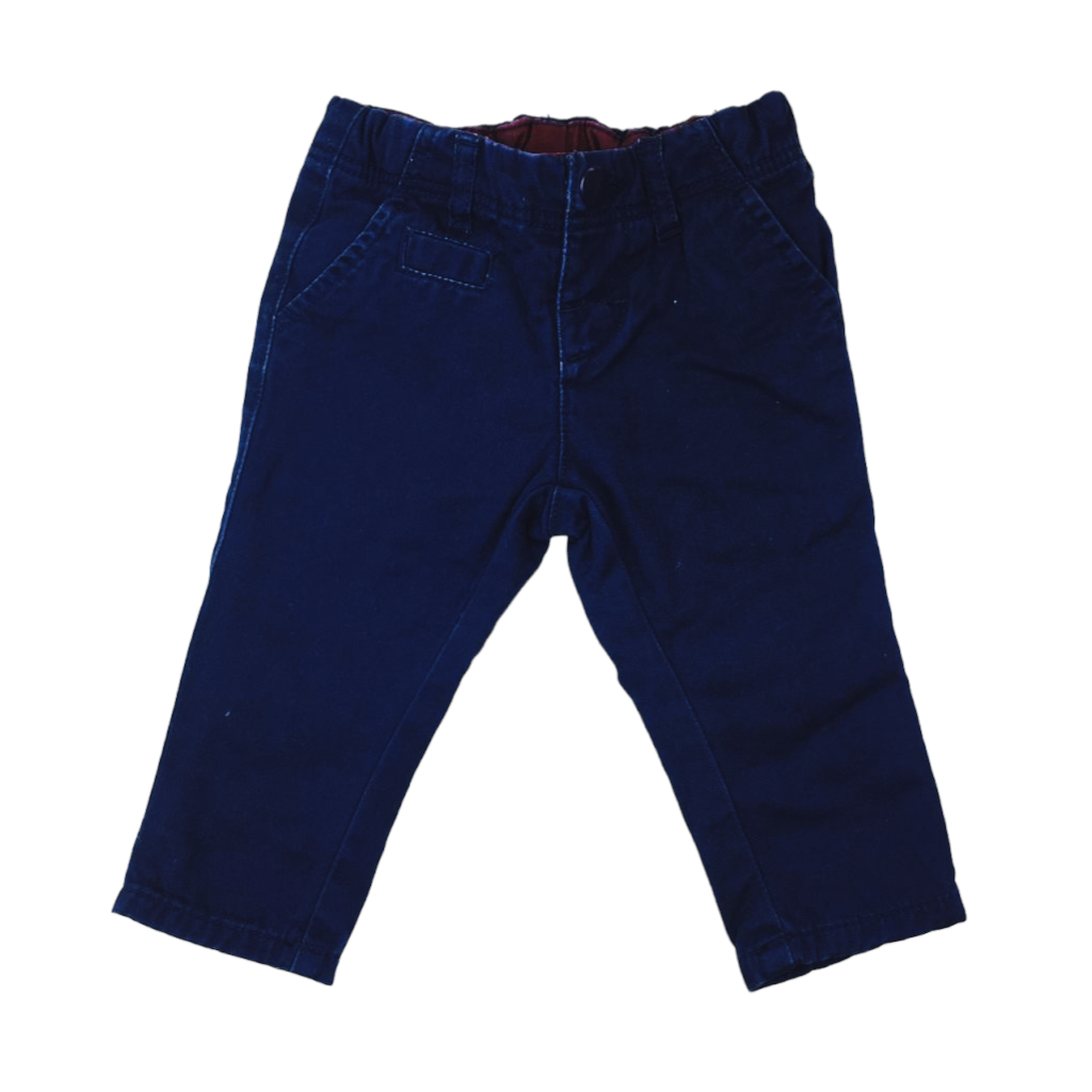 Pantalon azul forrado con interior de algodon