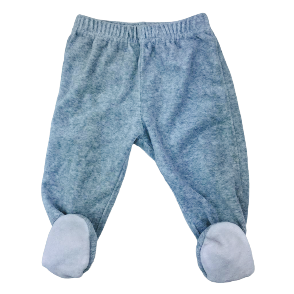 Panty de plush gris con detalles en fucsia