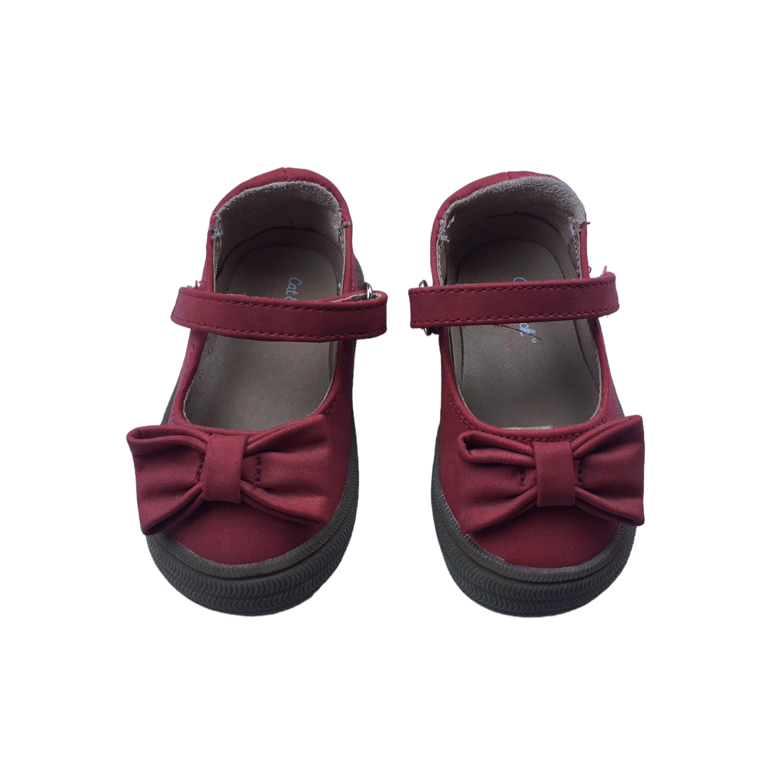 Zapatos burdeo con lazo