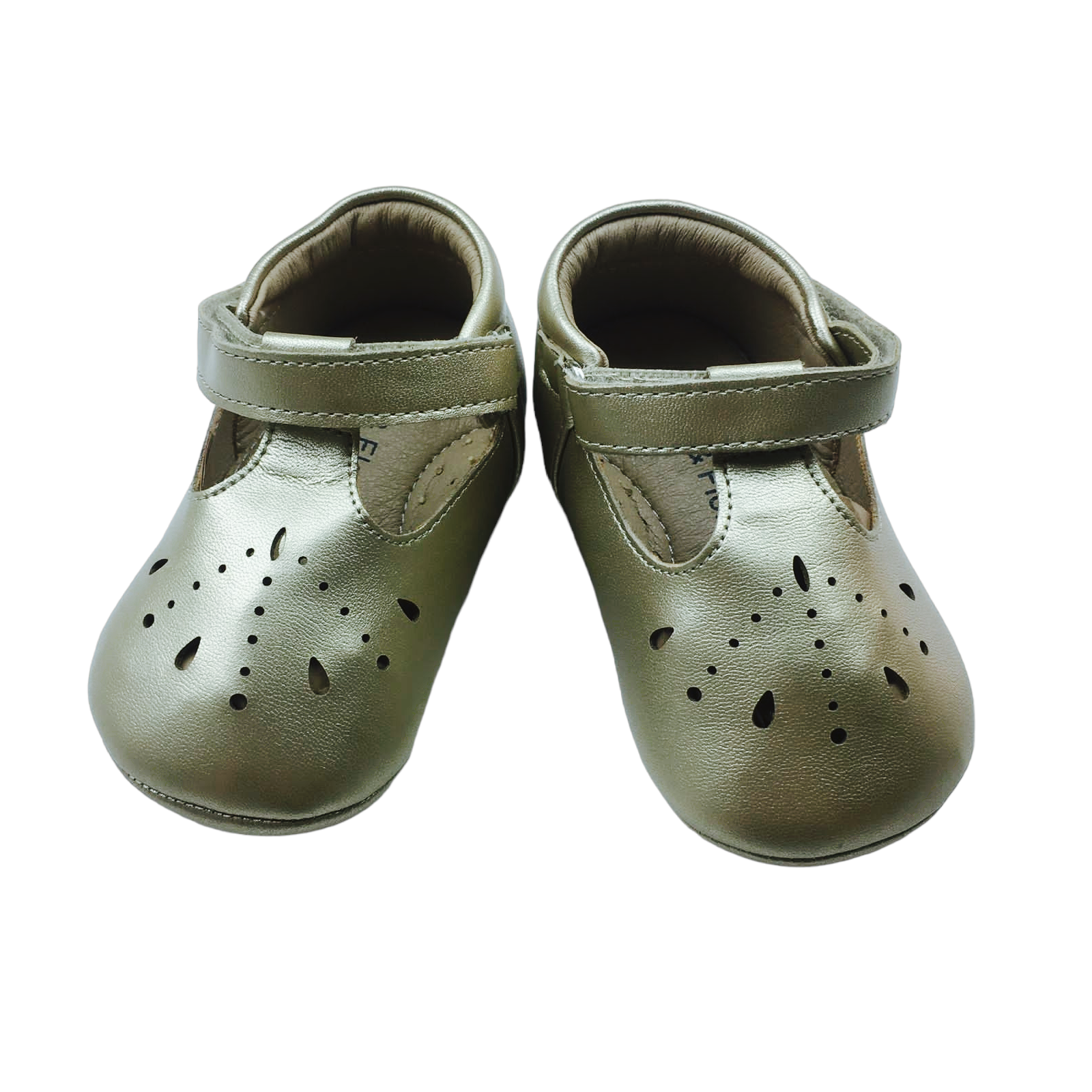 Ballerina dorada con velcro