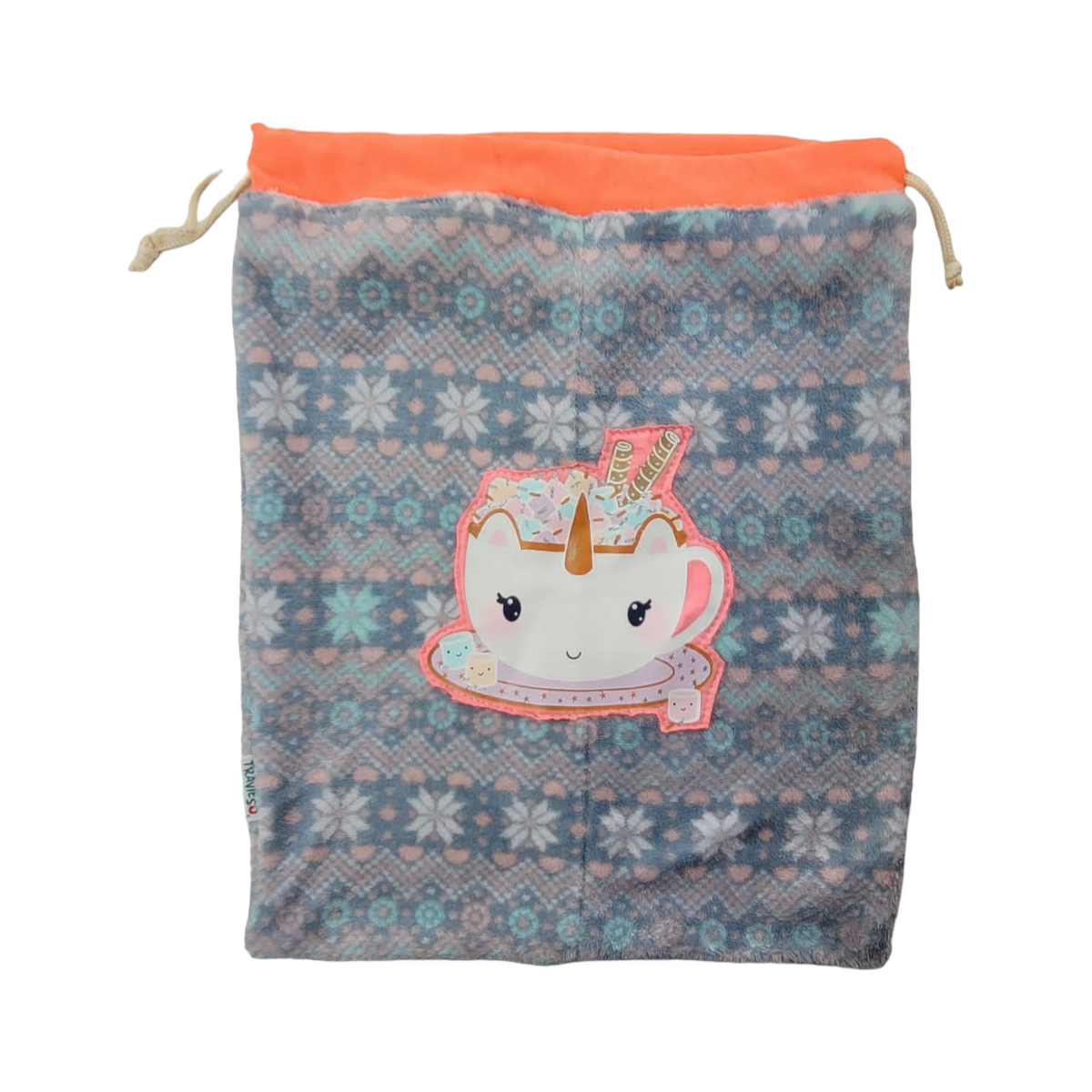 Bolsa Grande para Jardin gris y rosado &quot;Taza&quot;